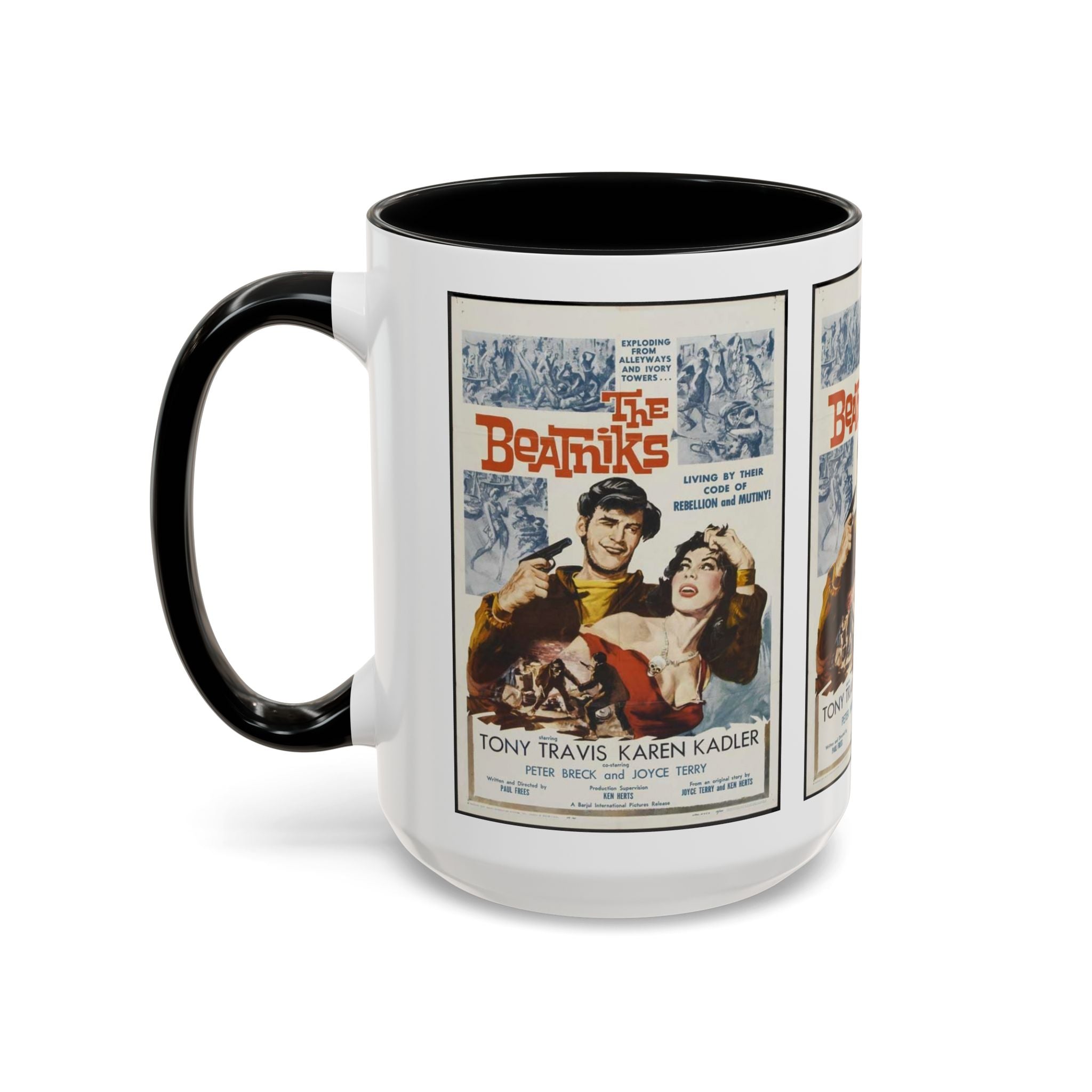 Cult Classic Movie Poster Art Accent Coffee Mug (11, 15oz) - The Beatniks 1959 - POPvault