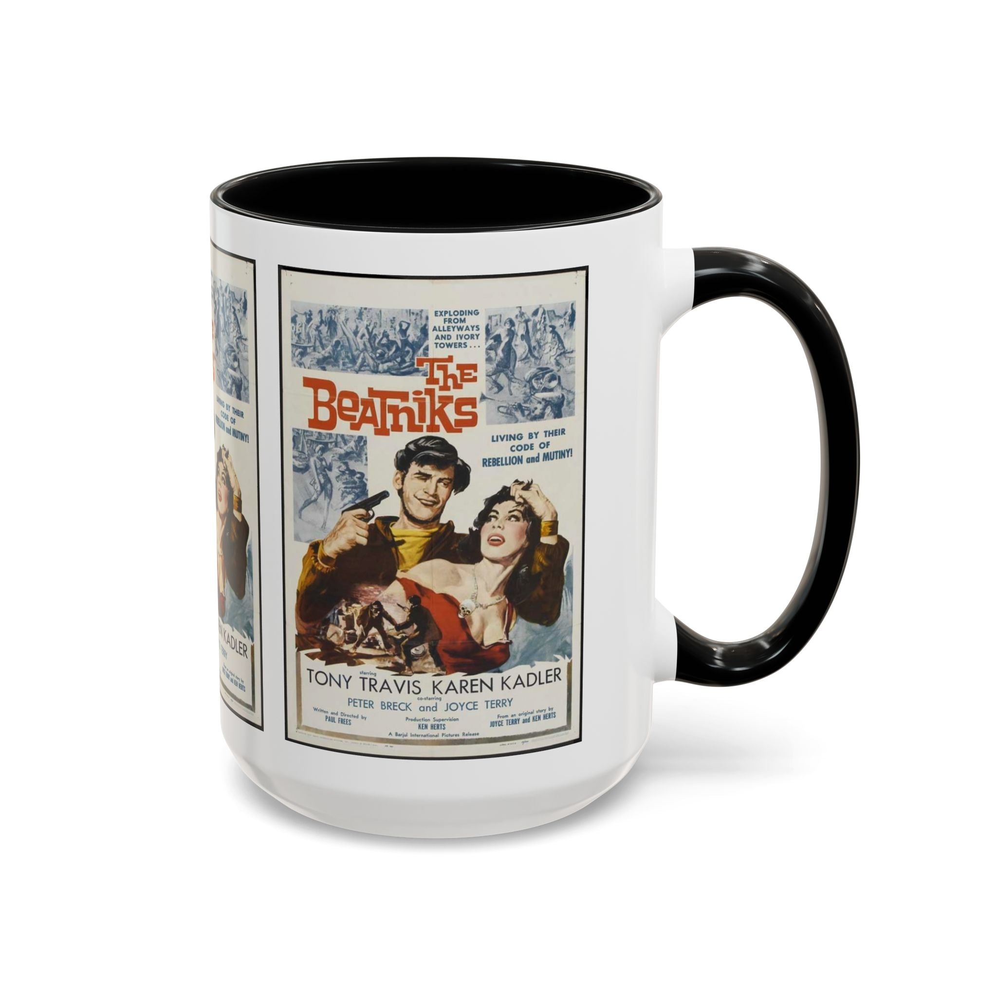 Cult Classic Movie Poster Art Accent Coffee Mug (11, 15oz) - The Beatniks 1959 - POPvault