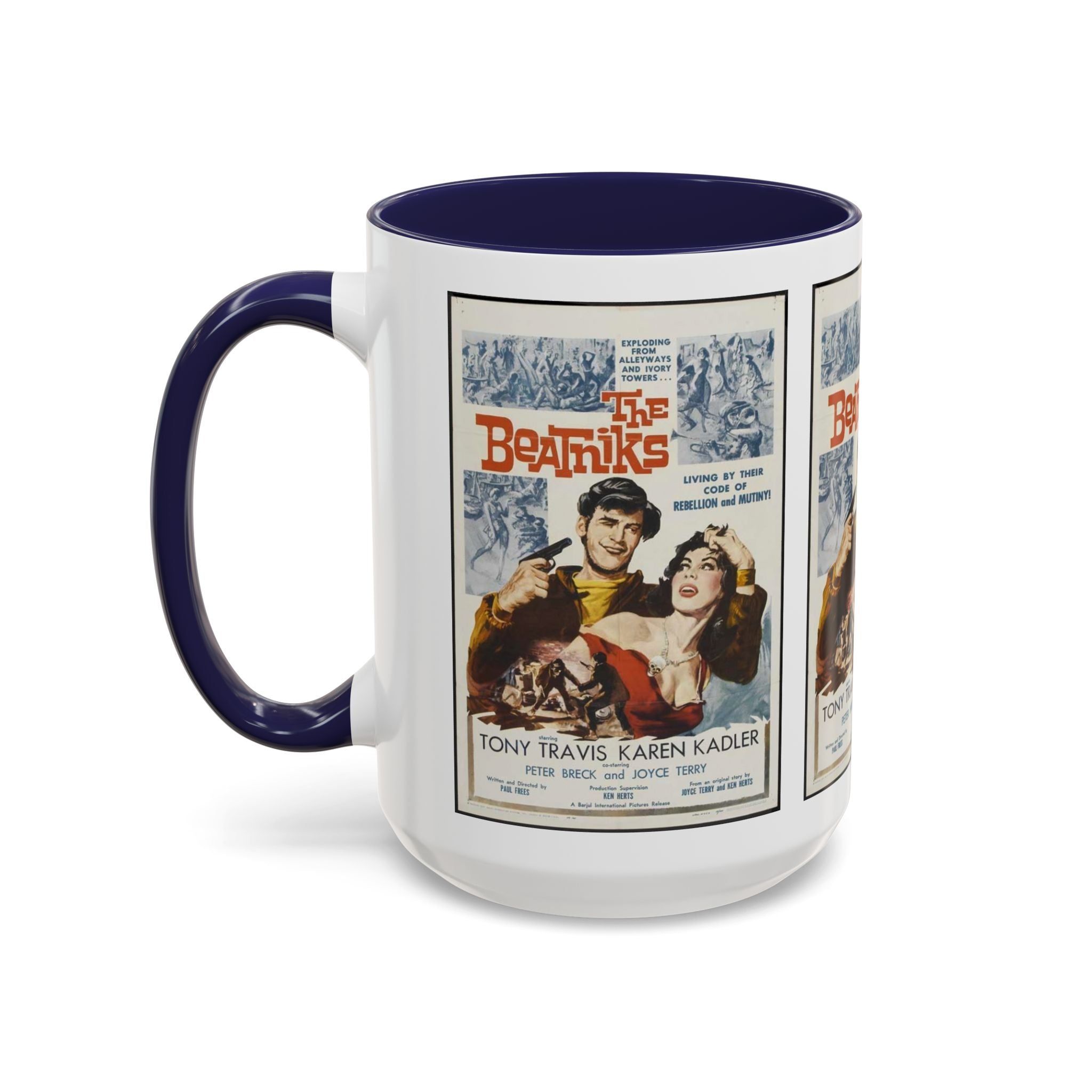 Cult Classic Movie Poster Art Accent Coffee Mug (11, 15oz) - The Beatniks 1959 - POPvault