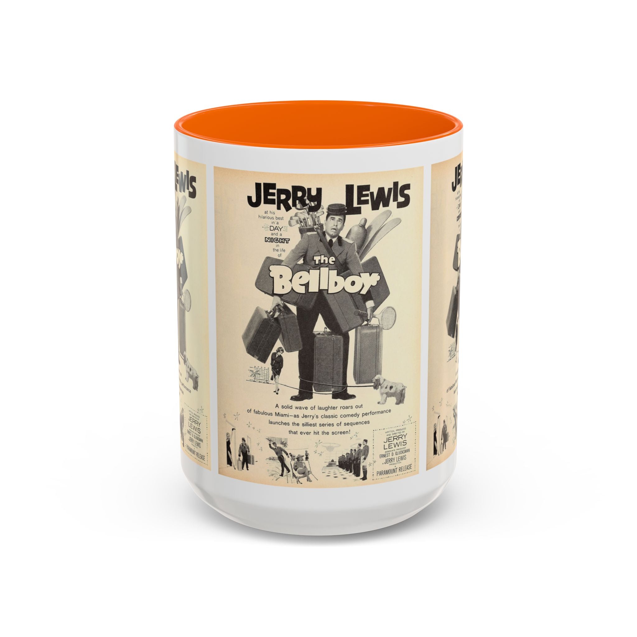 Cult Classic Movie Poster Art Accent Coffee Mug (11, 15oz) - The Bellboy 1960 - POPvault