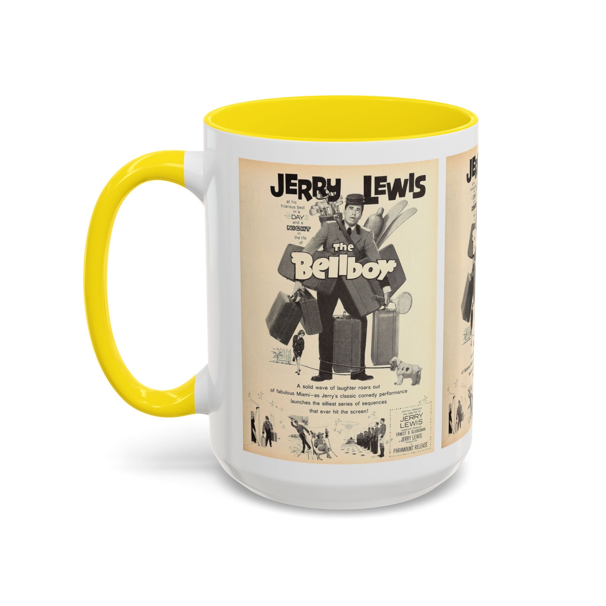 Cult Classic Movie Poster Art Accent Coffee Mug (11, 15oz) - The Bellboy 1960 - POPvault