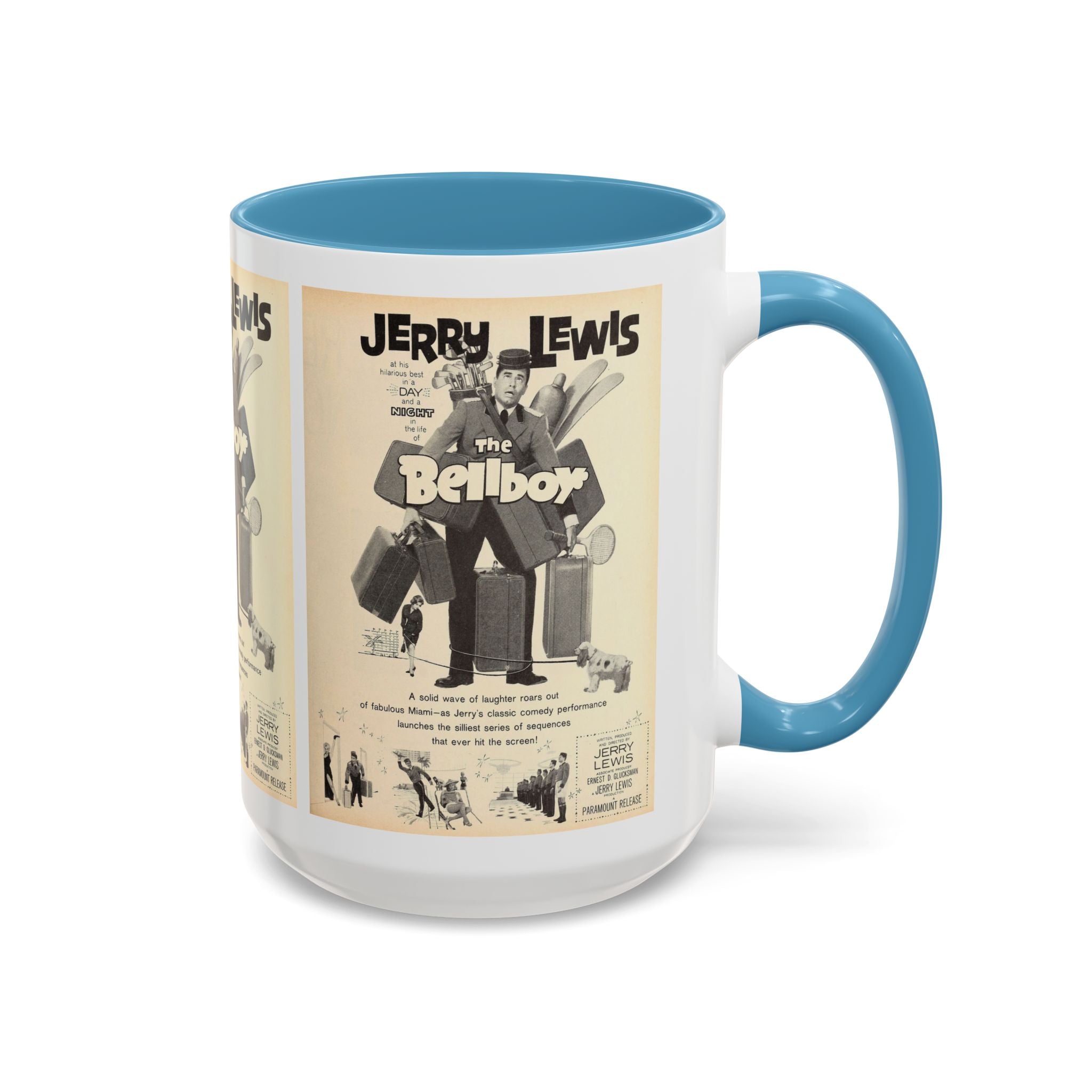 Cult Classic Movie Poster Art Accent Coffee Mug (11, 15oz) - The Bellboy 1960 - POPvault