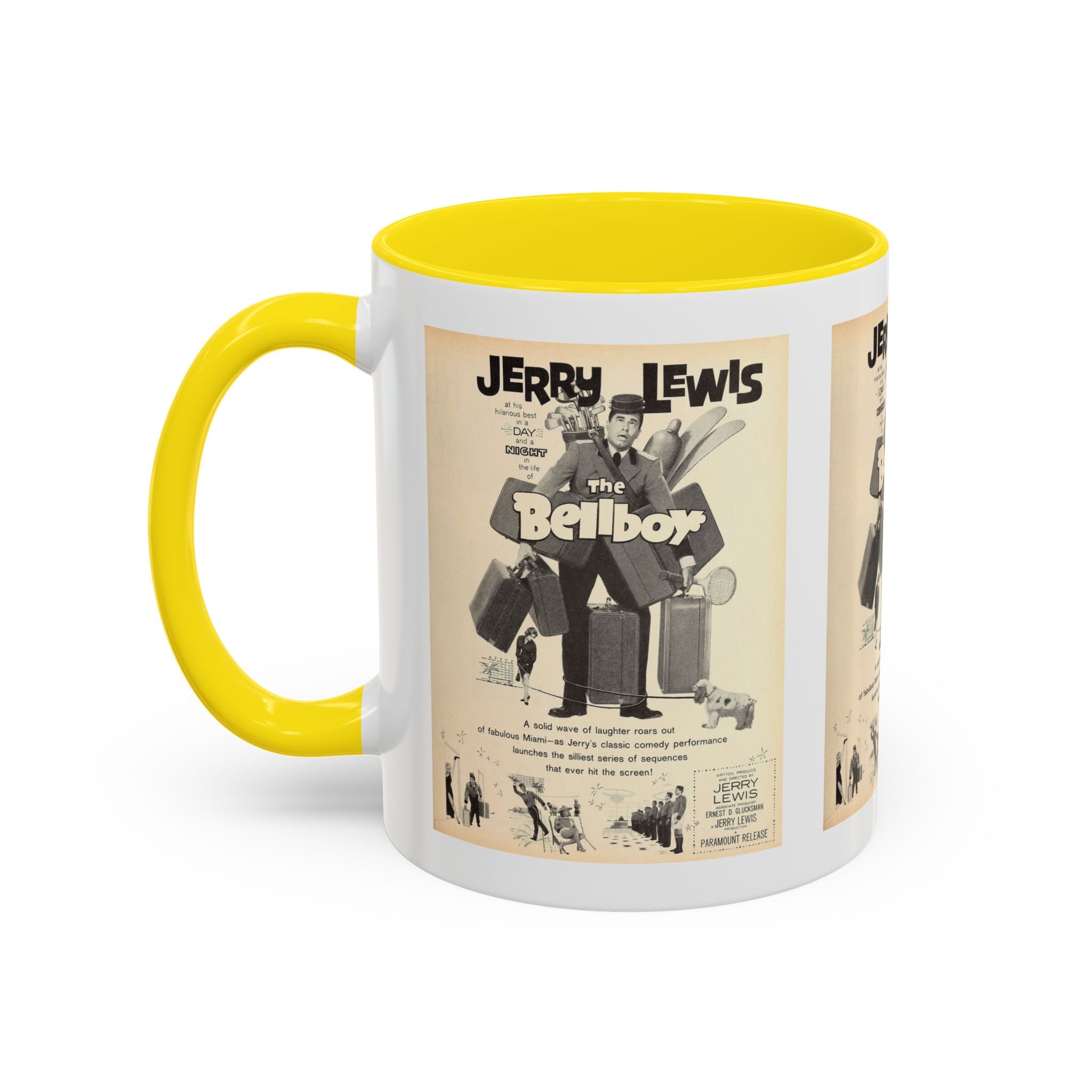 Cult Classic Movie Poster Art Accent Coffee Mug (11, 15oz) - The Bellboy 1960 - POPvault