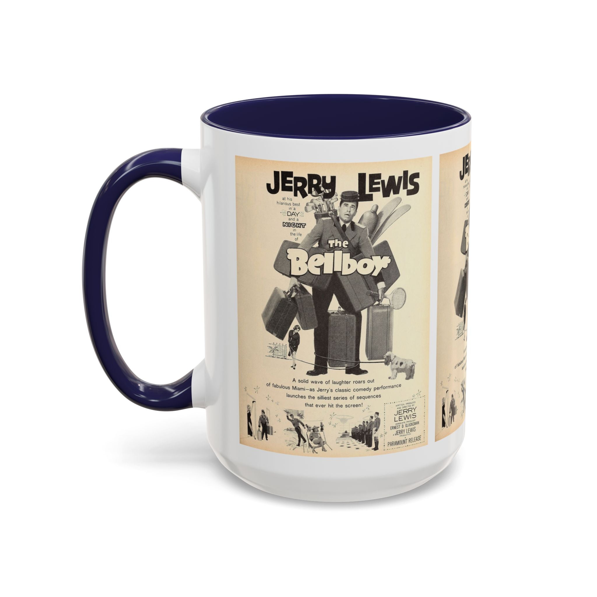 Cult Classic Movie Poster Art Accent Coffee Mug (11, 15oz) - The Bellboy 1960 - POPvault