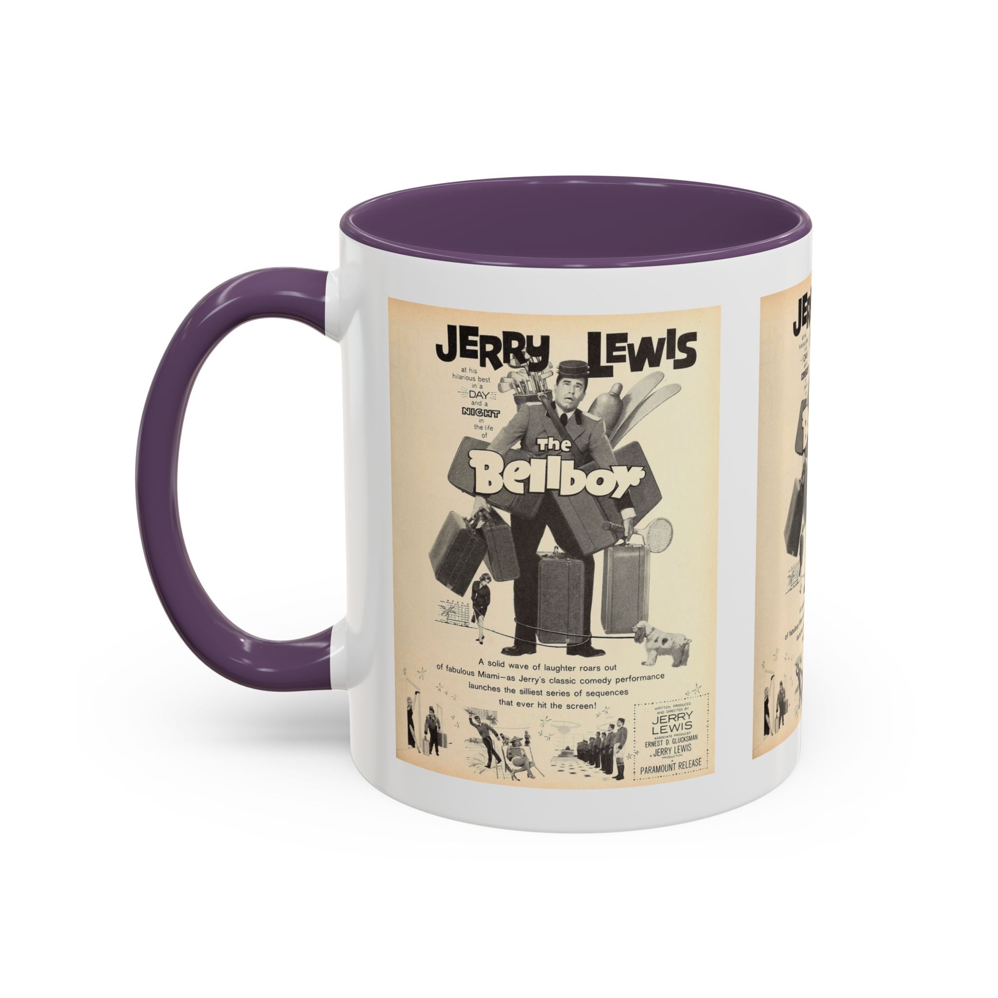 Cult Classic Movie Poster Art Accent Coffee Mug (11, 15oz) - The Bellboy 1960 - POPvault