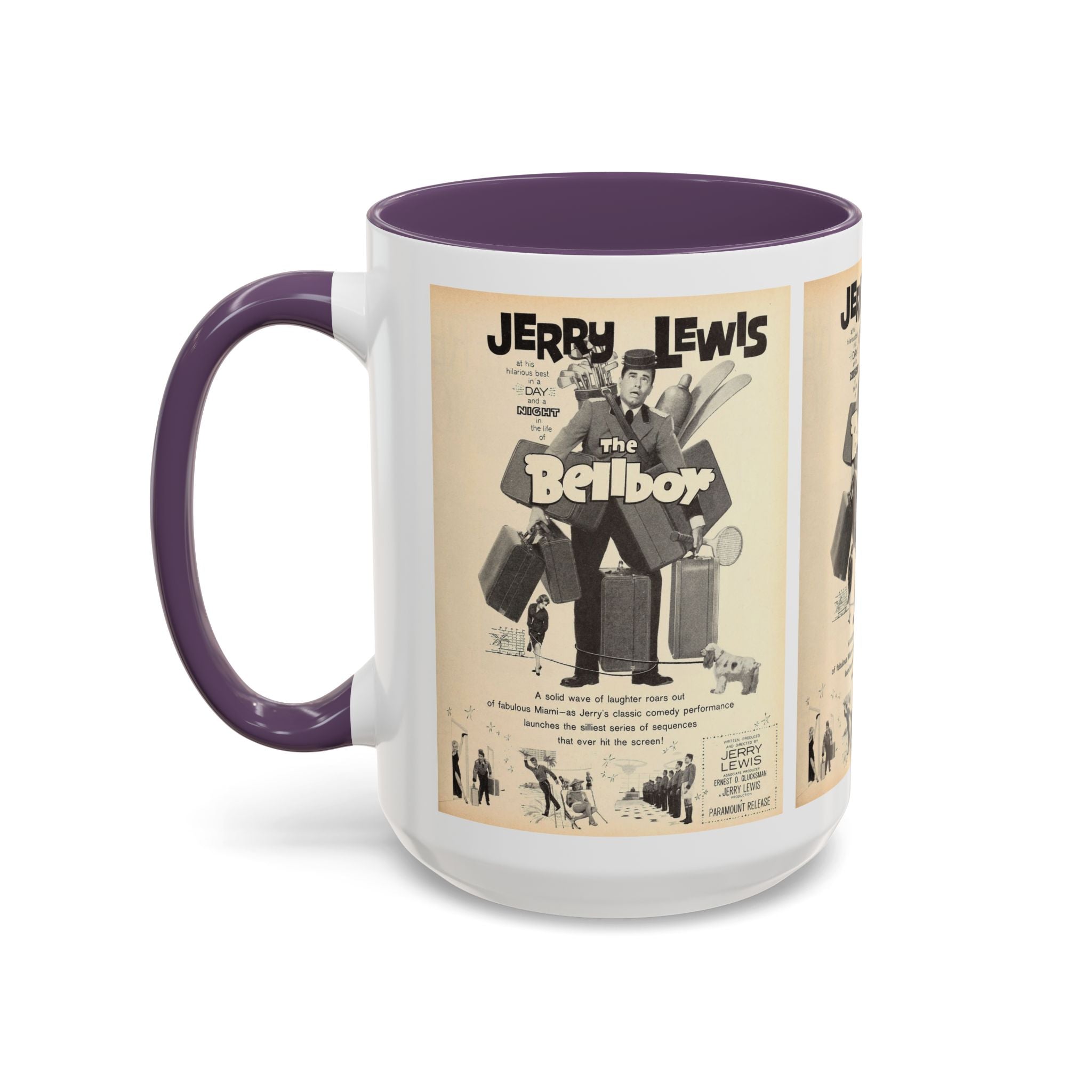 Cult Classic Movie Poster Art Accent Coffee Mug (11, 15oz) - The Bellboy 1960 - POPvault