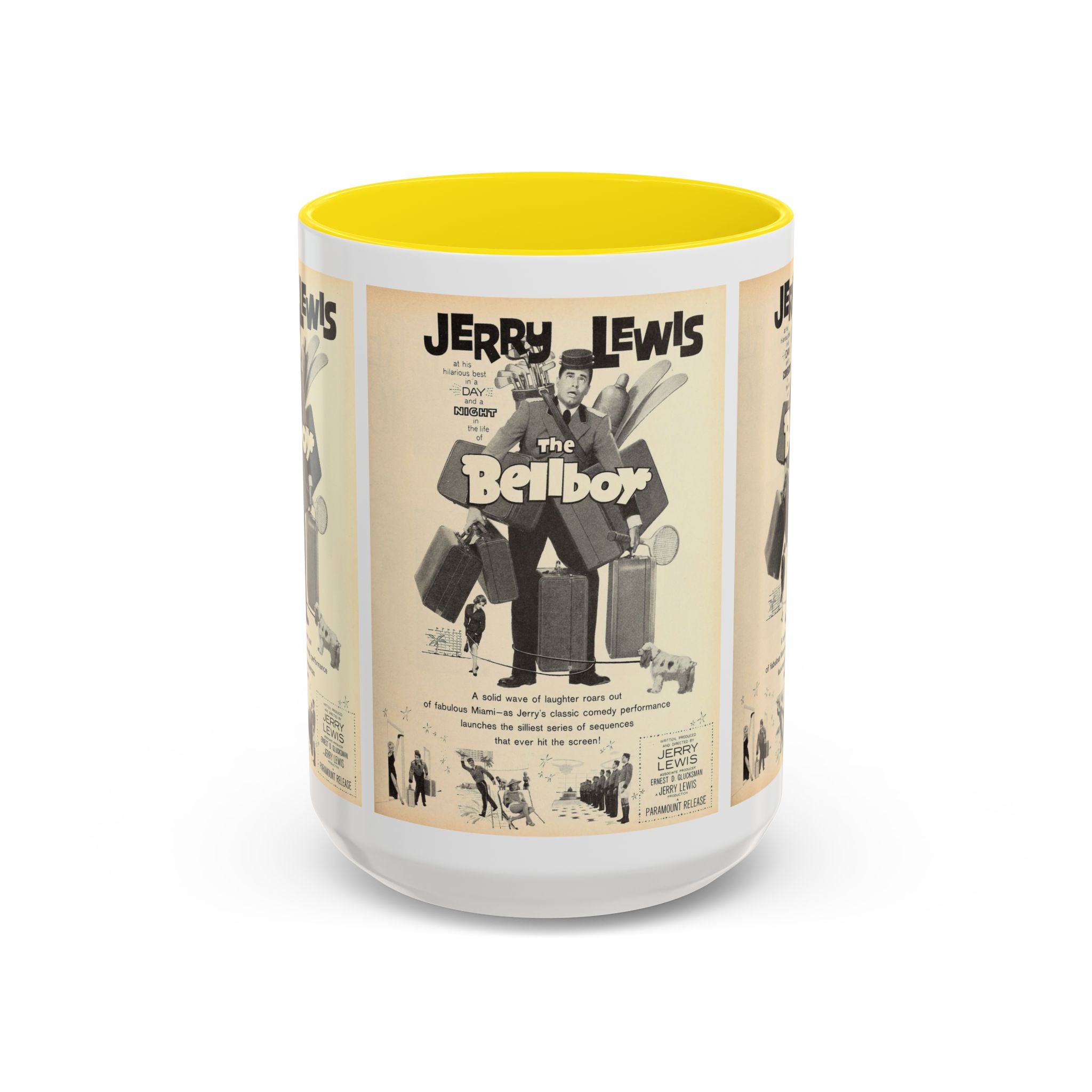 Cult Classic Movie Poster Art Accent Coffee Mug (11, 15oz) - The Bellboy 1960 - POPvault