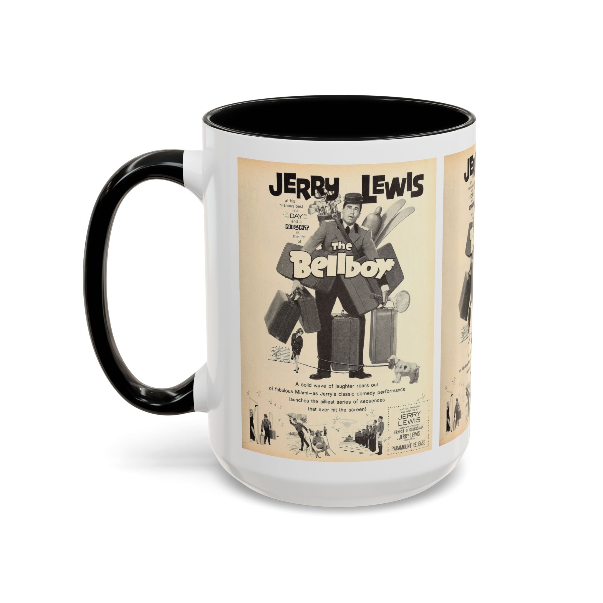 Cult Classic Movie Poster Art Accent Coffee Mug (11, 15oz) - The Bellboy 1960 - POPvault