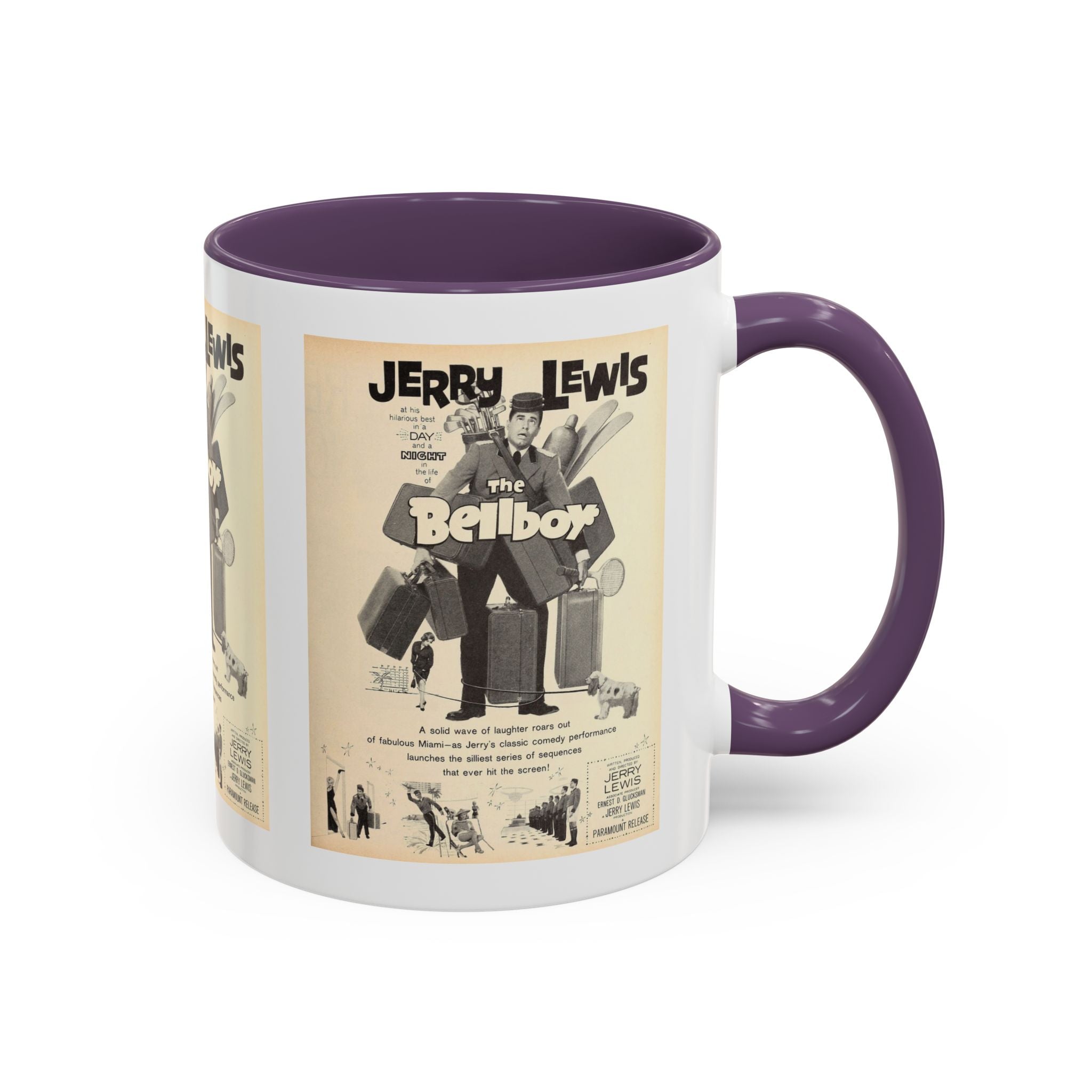 Cult Classic Movie Poster Art Accent Coffee Mug (11, 15oz) - The Bellboy 1960 - POPvault