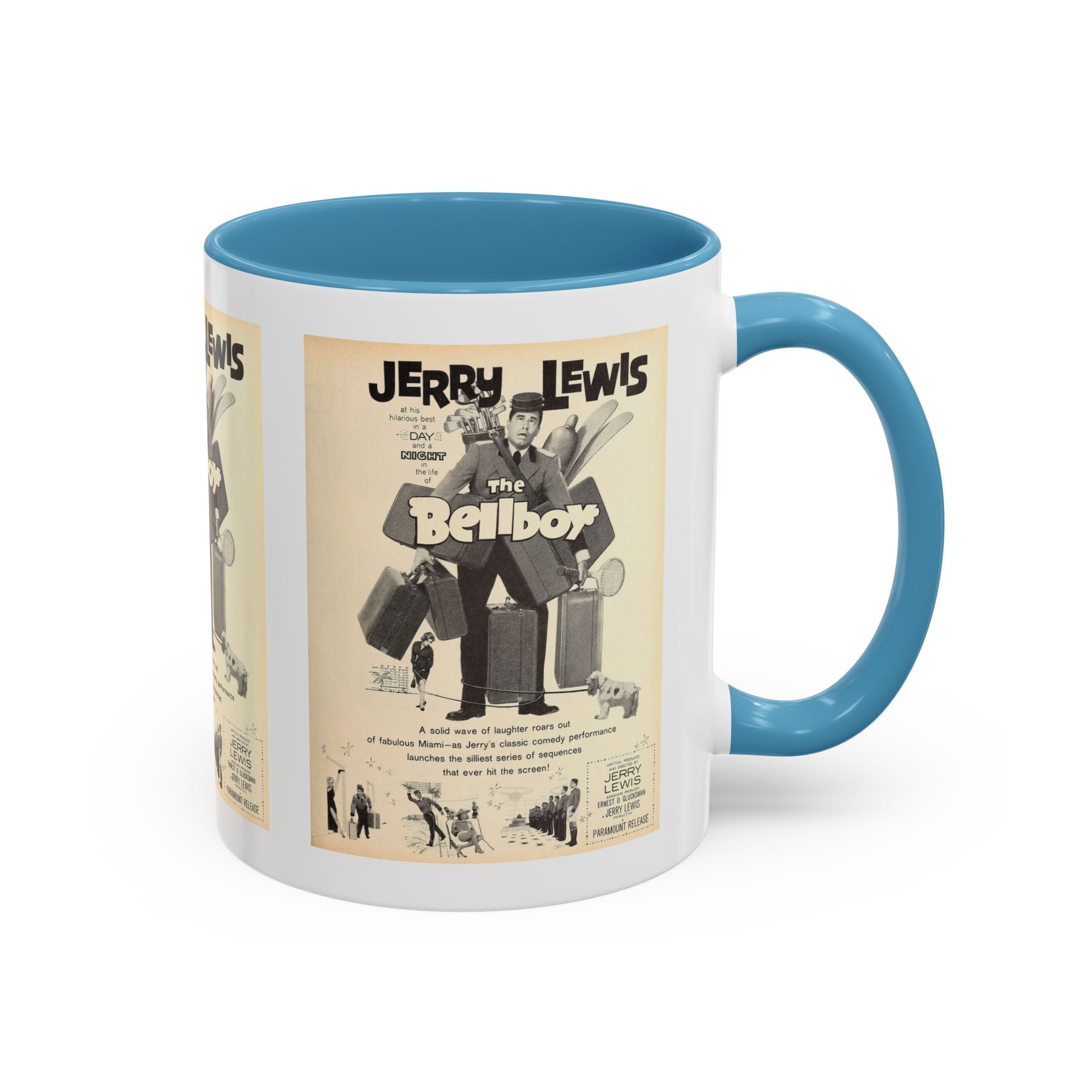 Cult Classic Movie Poster Art Accent Coffee Mug (11, 15oz) - The Bellboy 1960 - POPvault