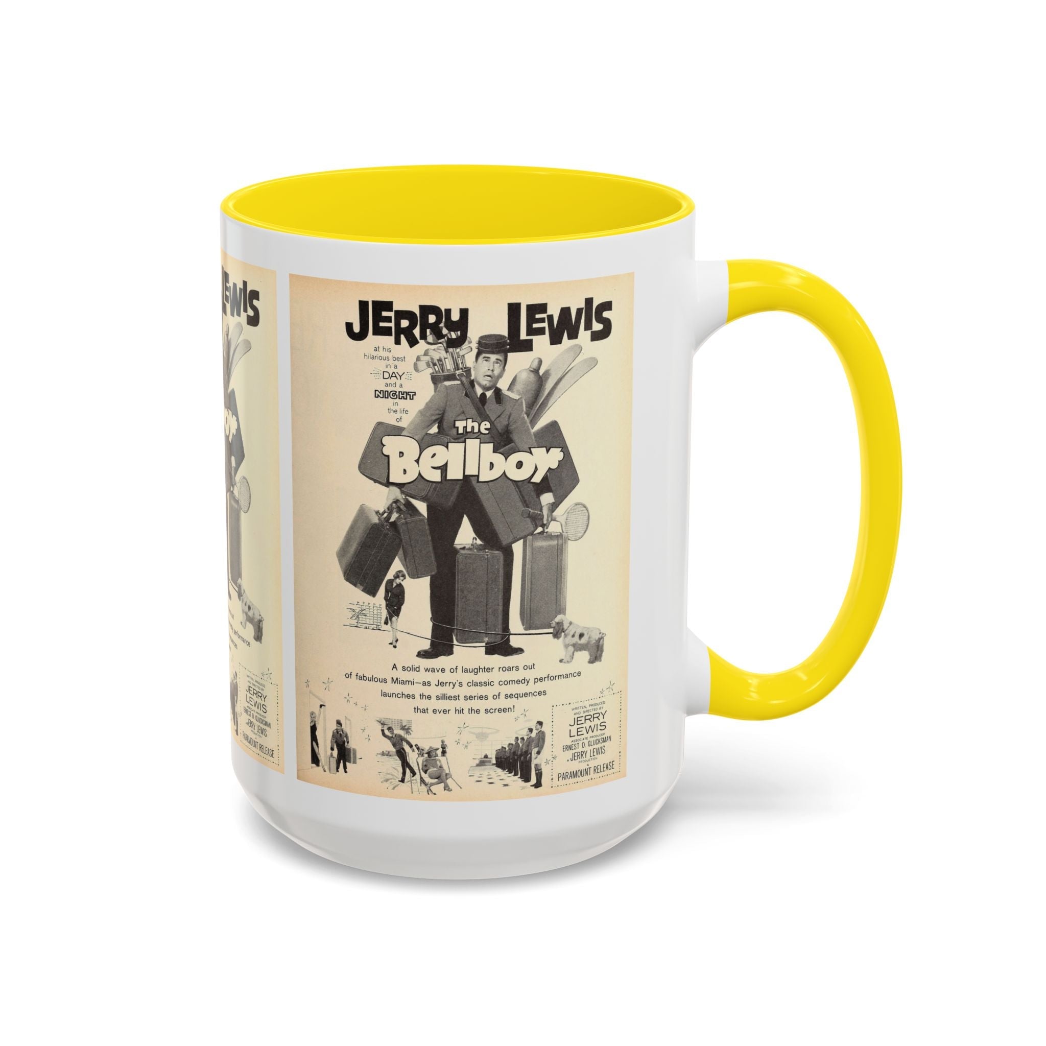 Cult Classic Movie Poster Art Accent Coffee Mug (11, 15oz) - The Bellboy 1960 - POPvault