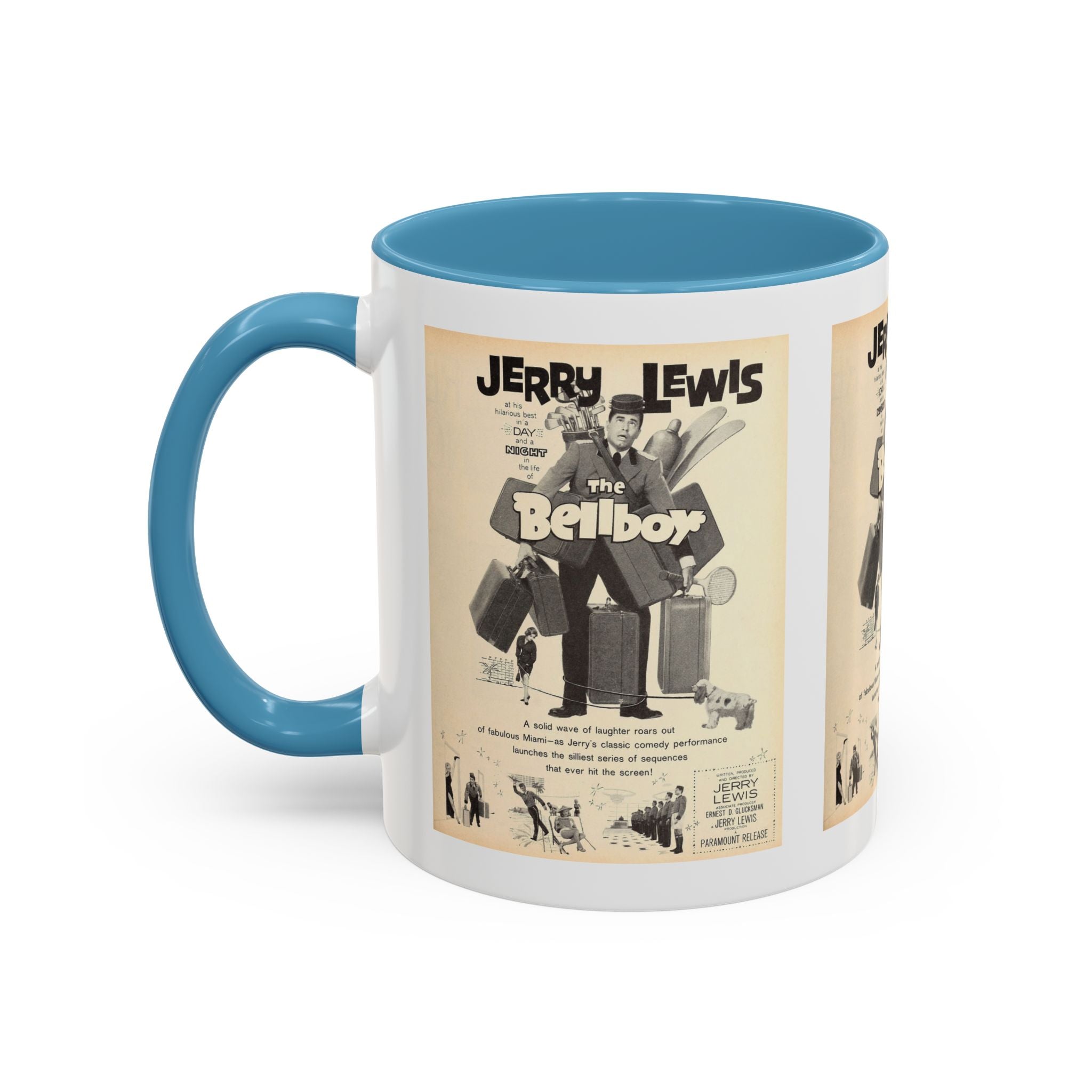 Cult Classic Movie Poster Art Accent Coffee Mug (11, 15oz) - The Bellboy 1960 - POPvault
