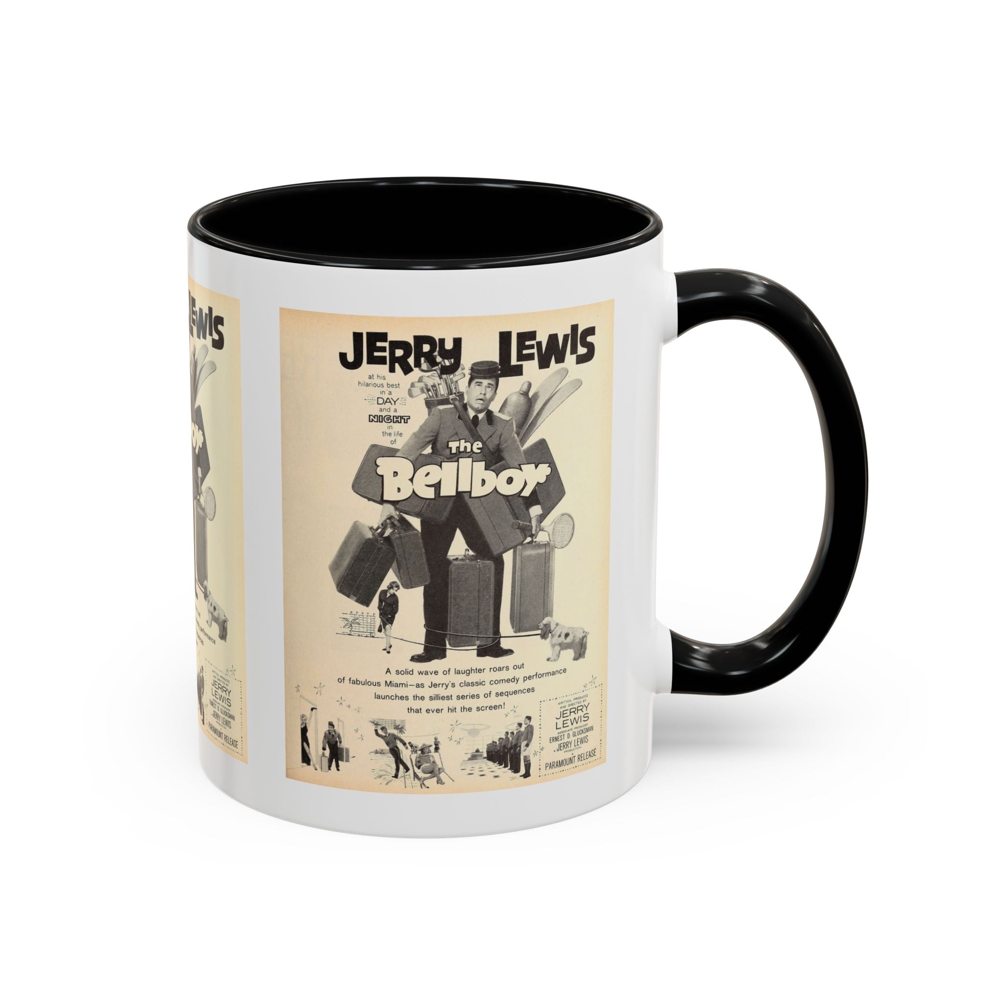 Cult Classic Movie Poster Art Accent Coffee Mug (11, 15oz) - The Bellboy 1960 - POPvault