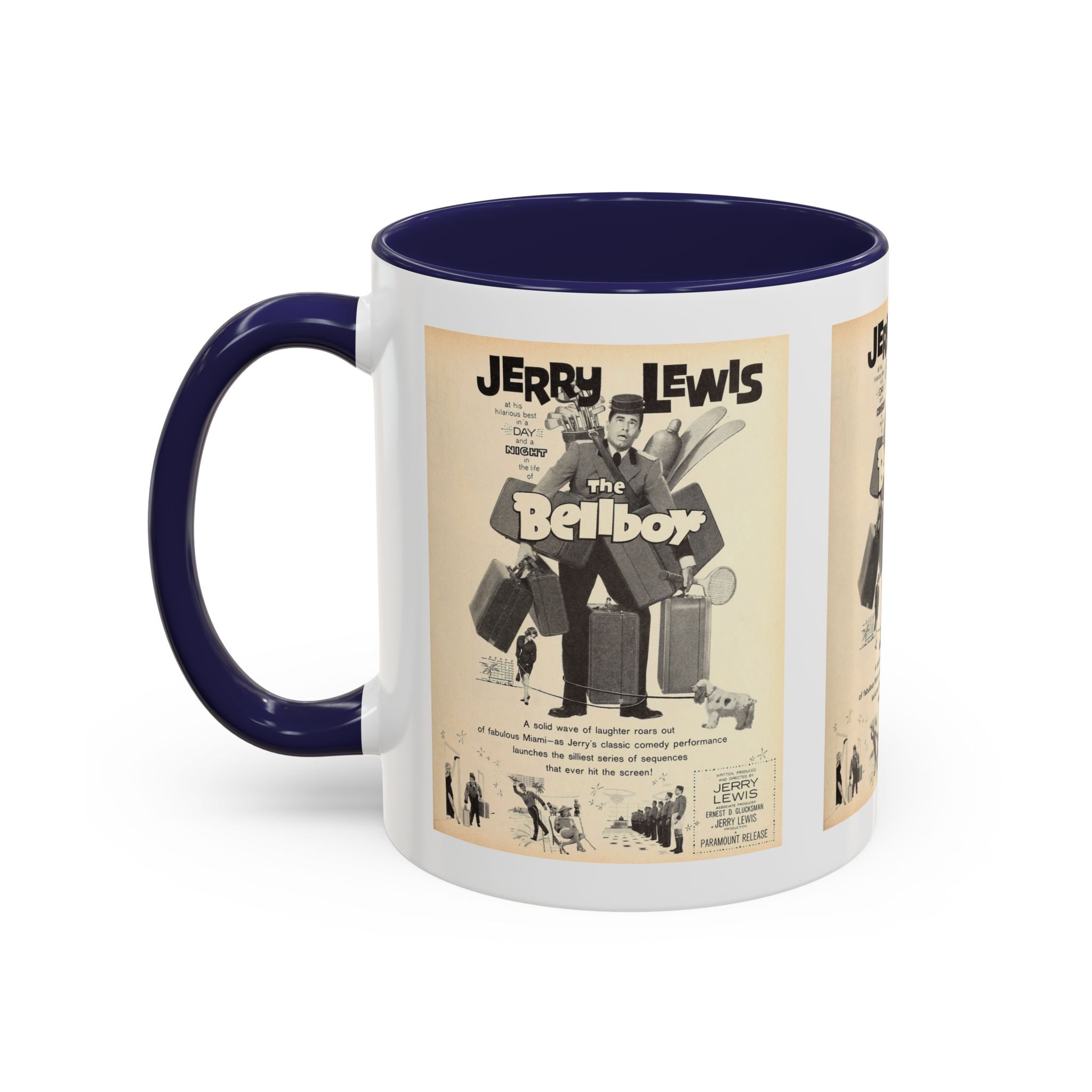 Cult Classic Movie Poster Art Accent Coffee Mug (11, 15oz) - The Bellboy 1960 - POPvault
