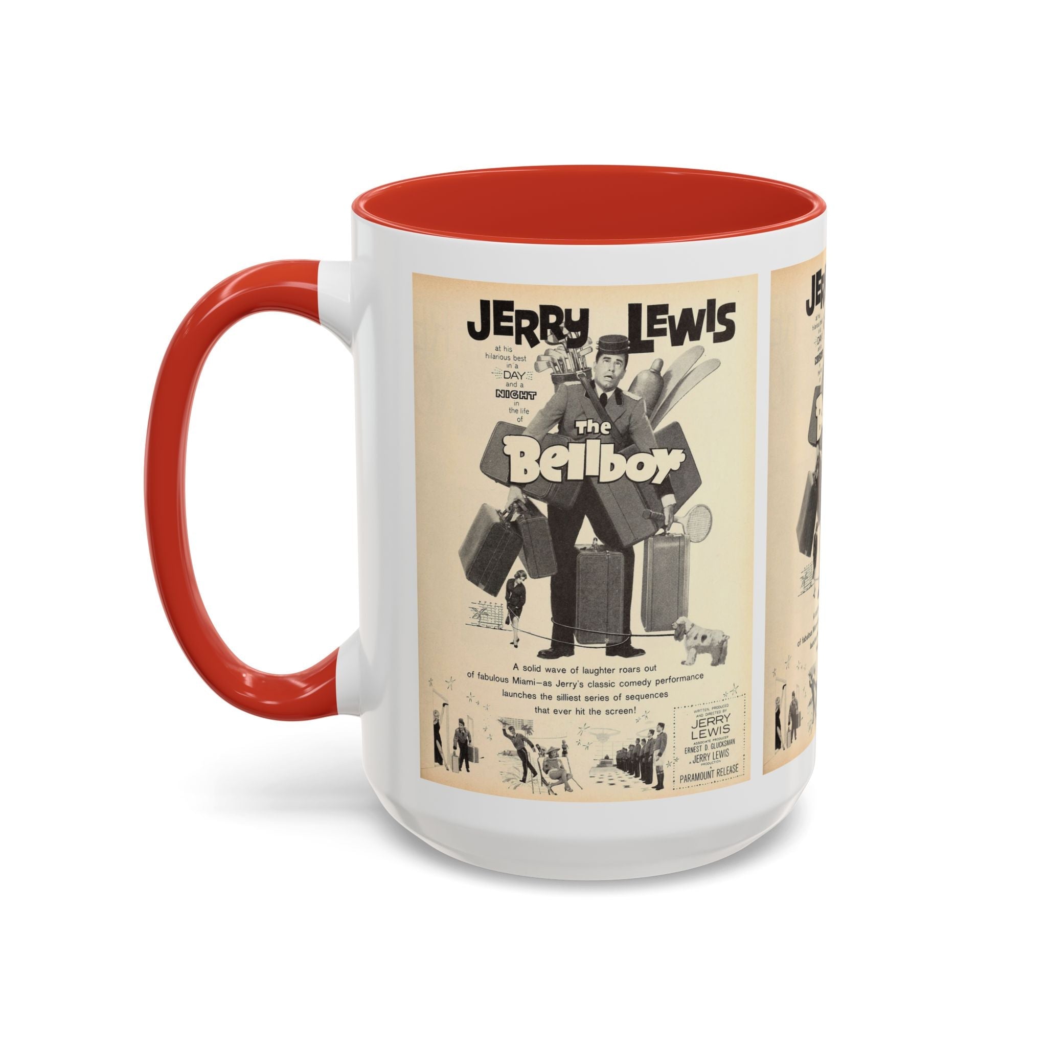 Cult Classic Movie Poster Art Accent Coffee Mug (11, 15oz) - The Bellboy 1960 - POPvault