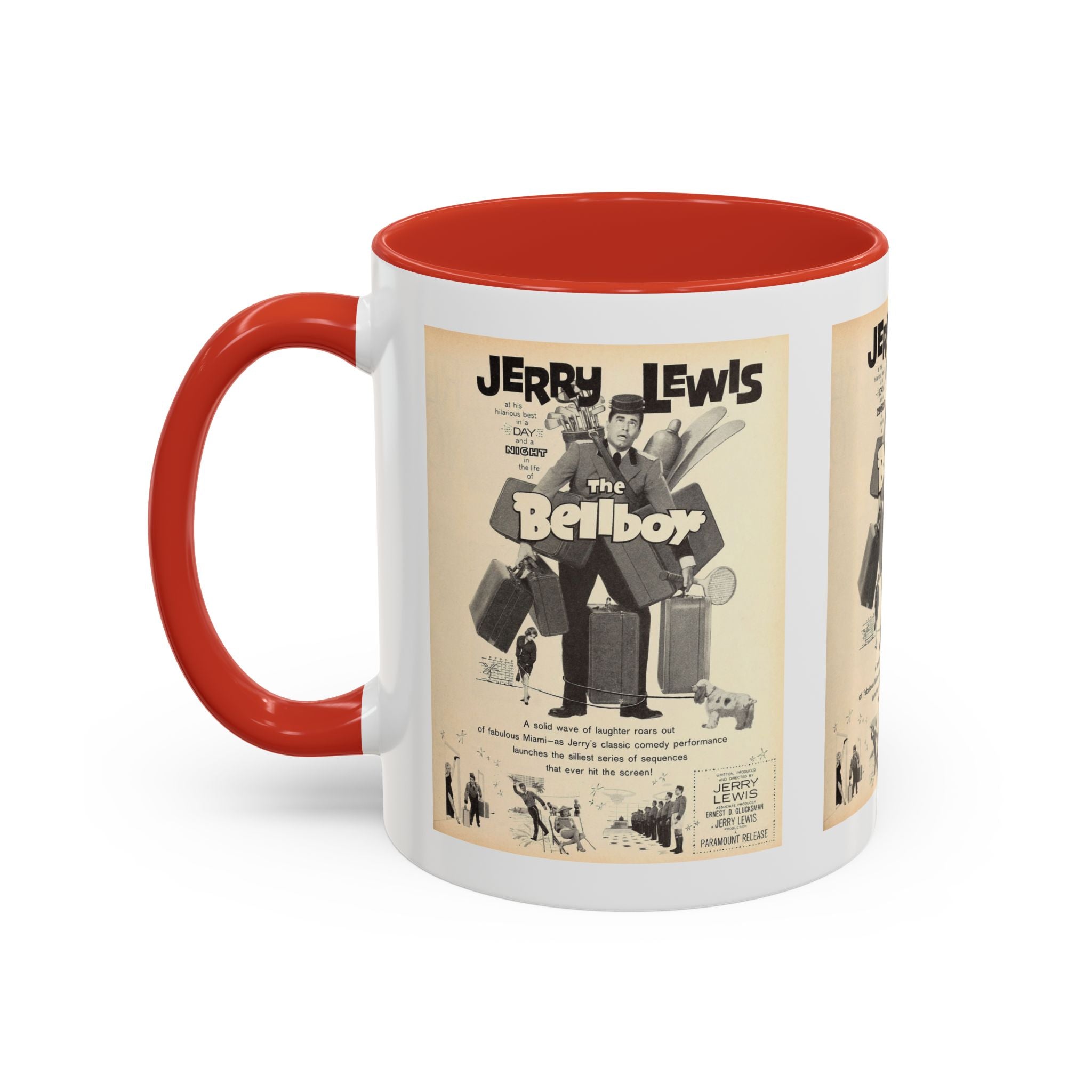 Cult Classic Movie Poster Art Accent Coffee Mug (11, 15oz) - The Bellboy 1960 - POPvault