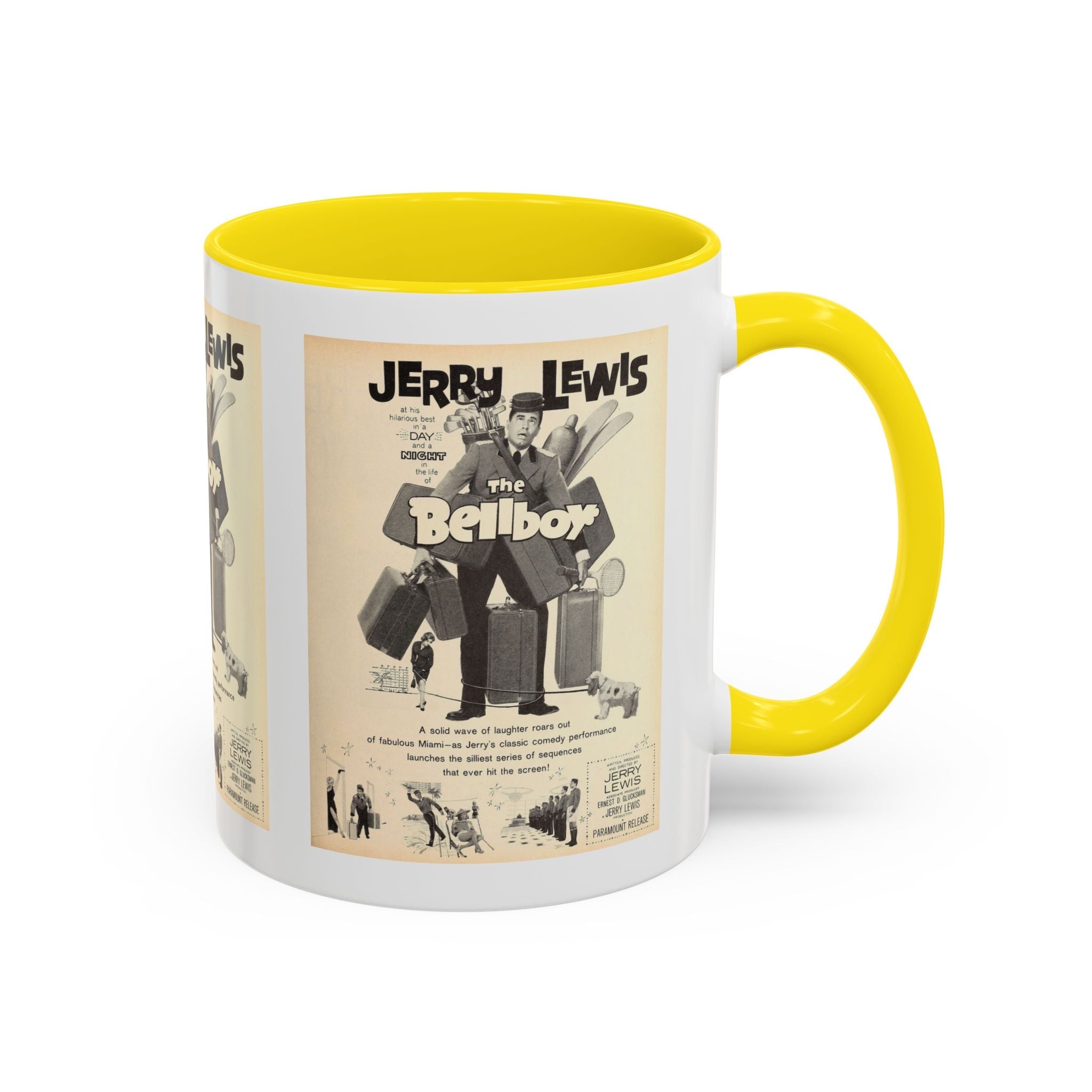 Cult Classic Movie Poster Art Accent Coffee Mug (11, 15oz) - The Bellboy 1960 - POPvault