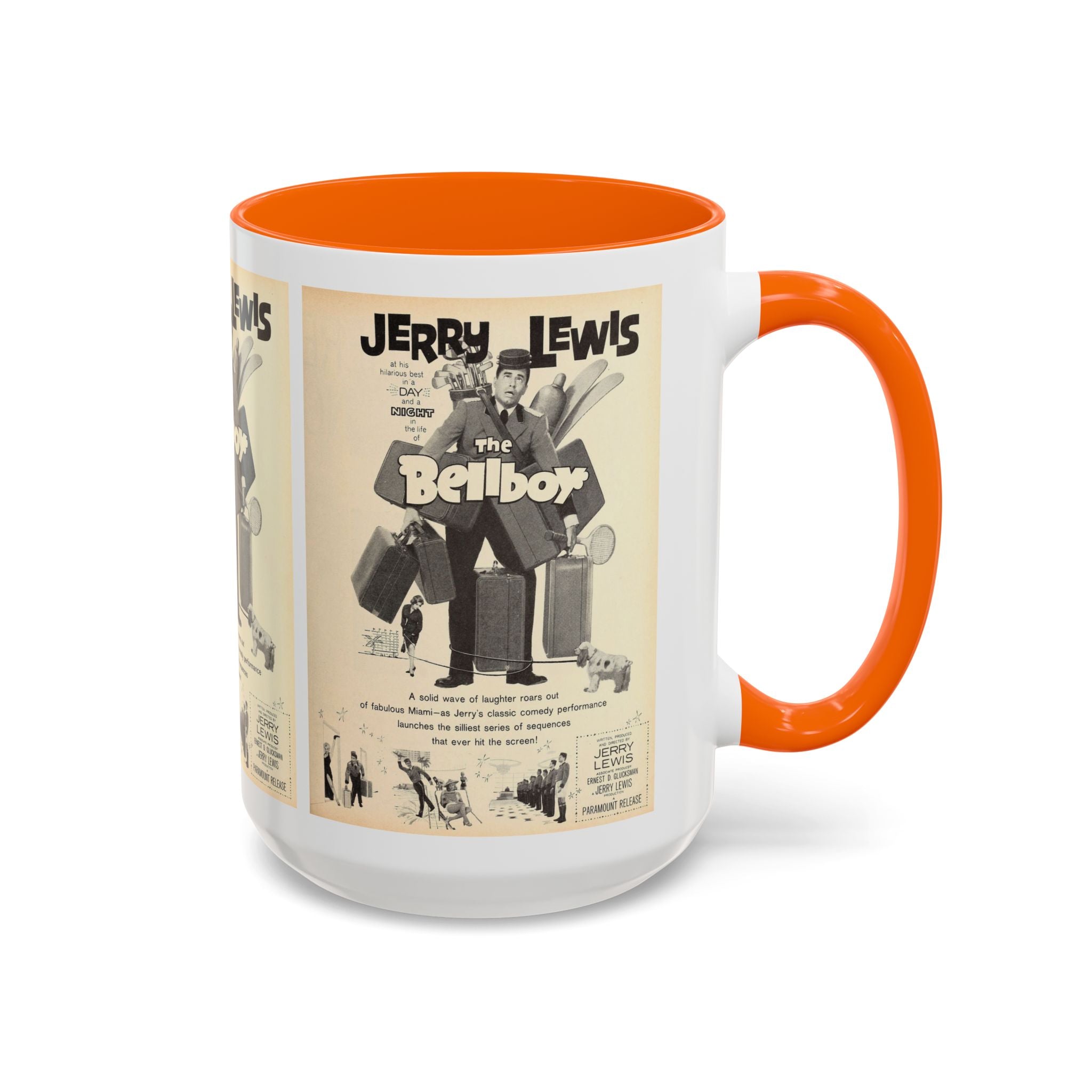 Cult Classic Movie Poster Art Accent Coffee Mug (11, 15oz) - The Bellboy 1960 - POPvault
