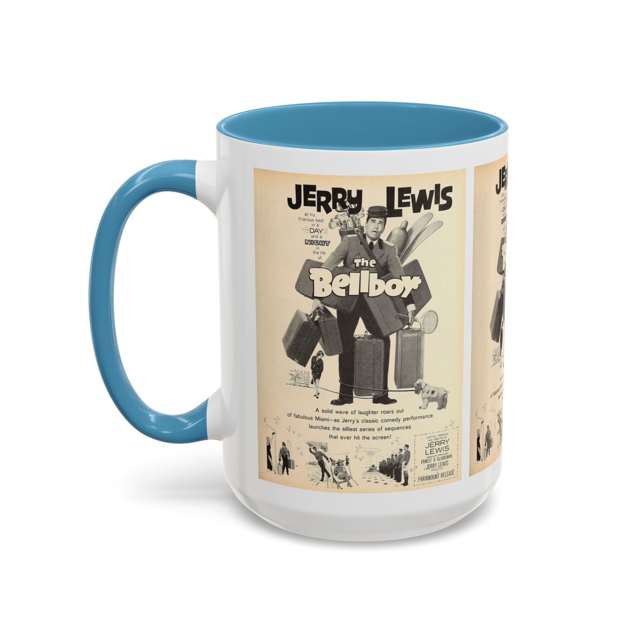 Cult Classic Movie Poster Art Accent Coffee Mug (11, 15oz) - The Bellboy 1960 - POPvault
