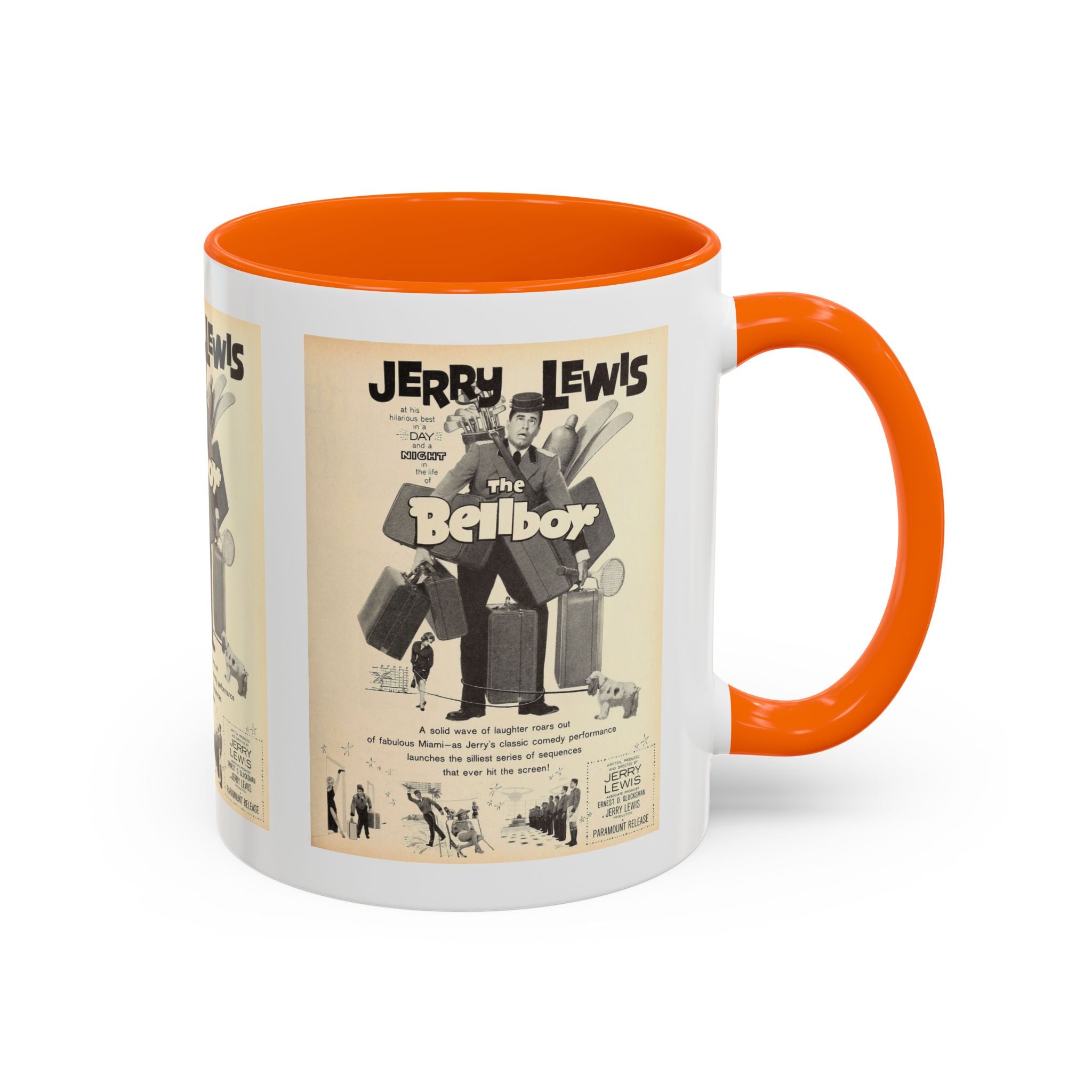 Cult Classic Movie Poster Art Accent Coffee Mug (11, 15oz) - The Bellboy 1960 - POPvault