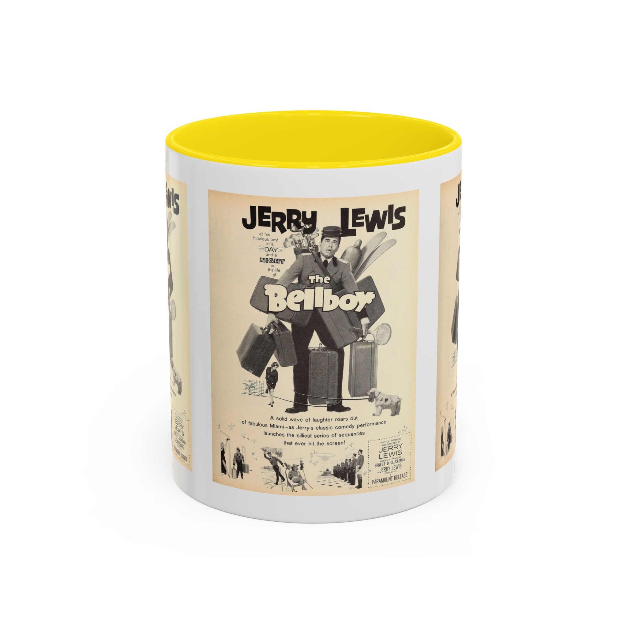 Cult Classic Movie Poster Art Accent Coffee Mug (11, 15oz) - The Bellboy 1960 - POPvault