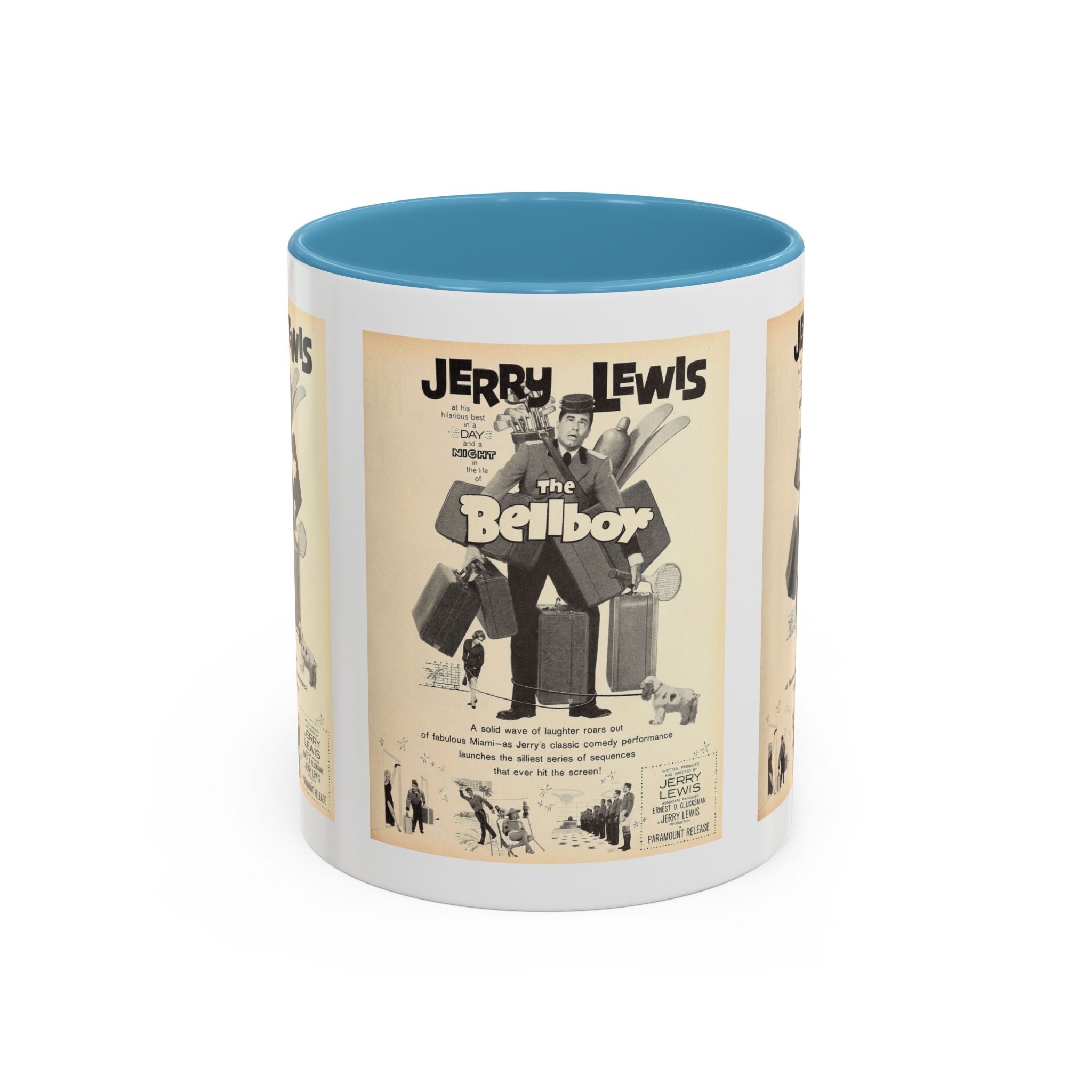 Cult Classic Movie Poster Art Accent Coffee Mug (11, 15oz) - The Bellboy 1960 - POPvault