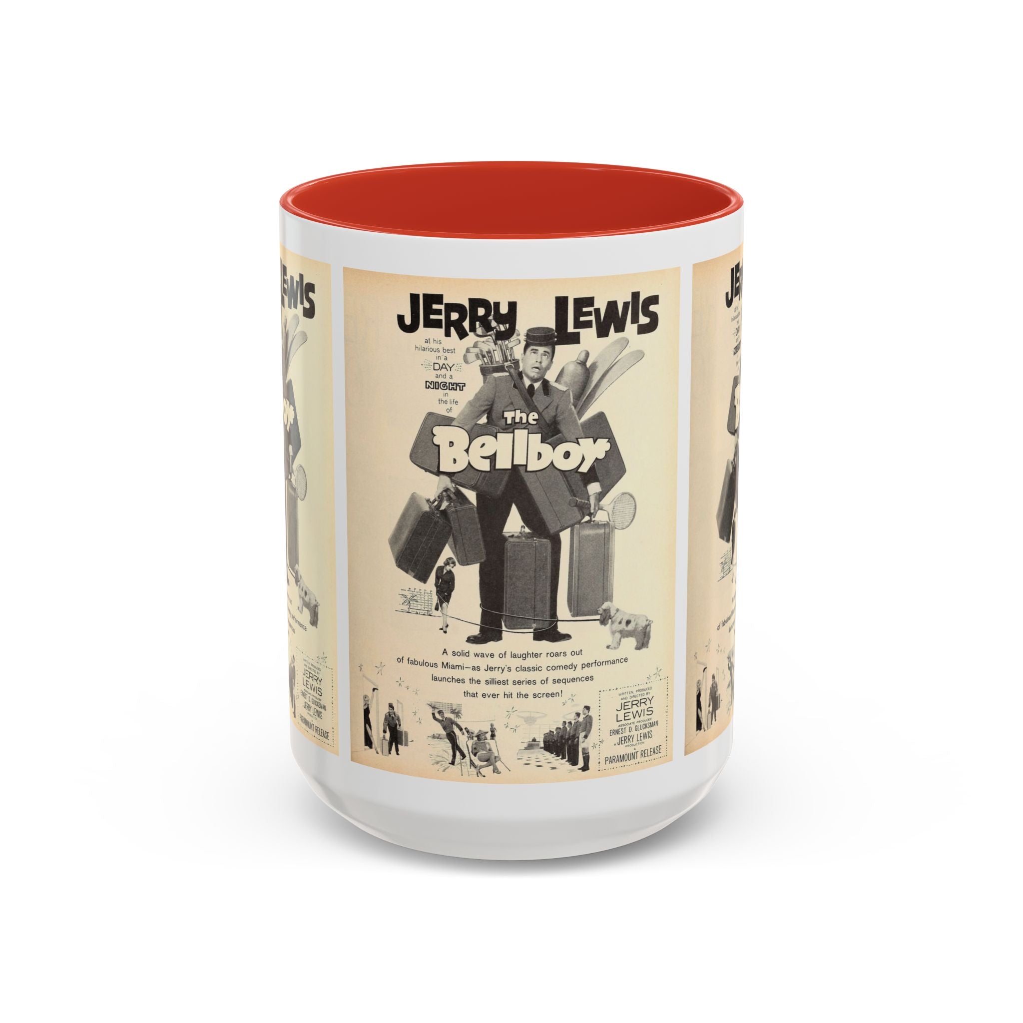 Cult Classic Movie Poster Art Accent Coffee Mug (11, 15oz) - The Bellboy 1960 - POPvault