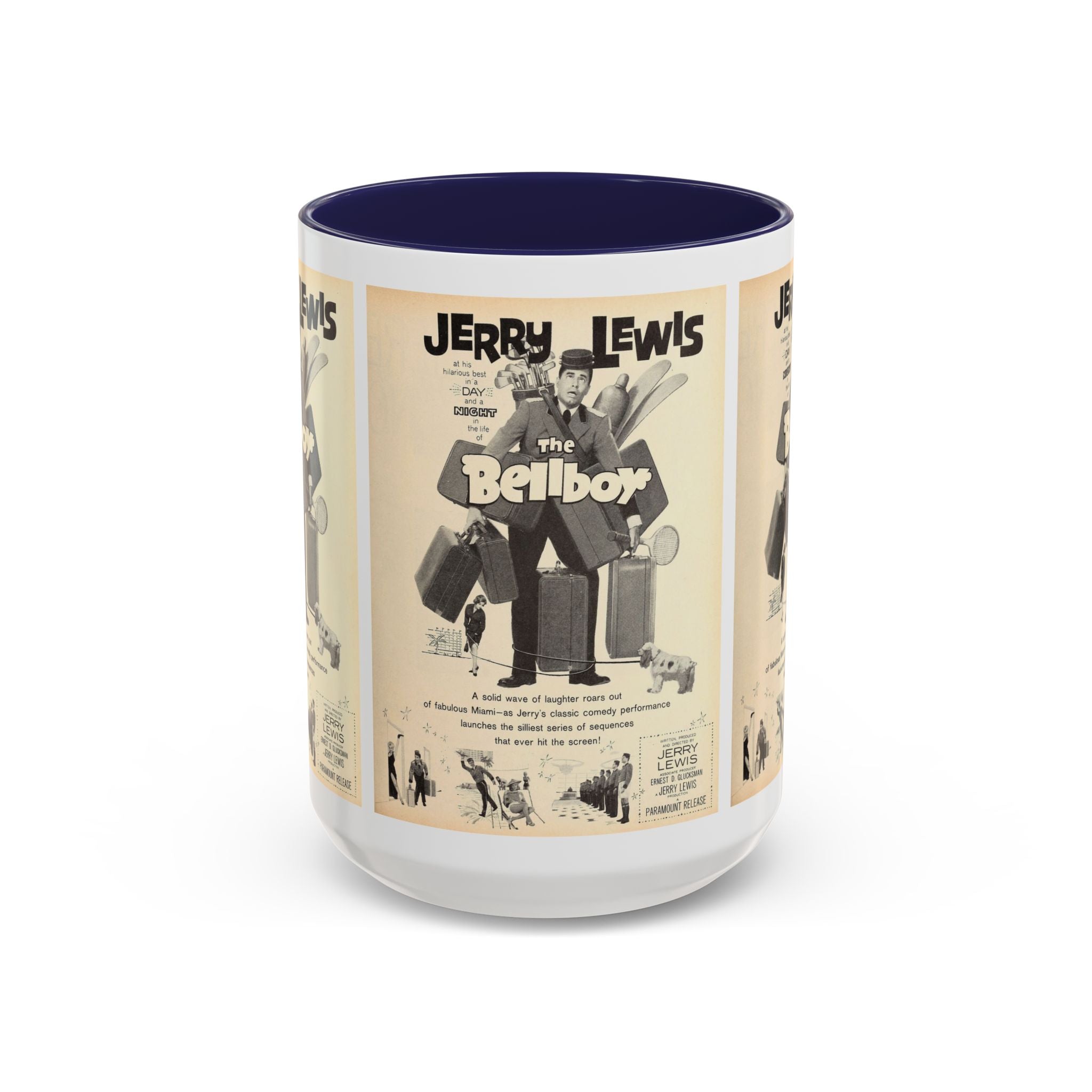 Cult Classic Movie Poster Art Accent Coffee Mug (11, 15oz) - The Bellboy 1960 - POPvault