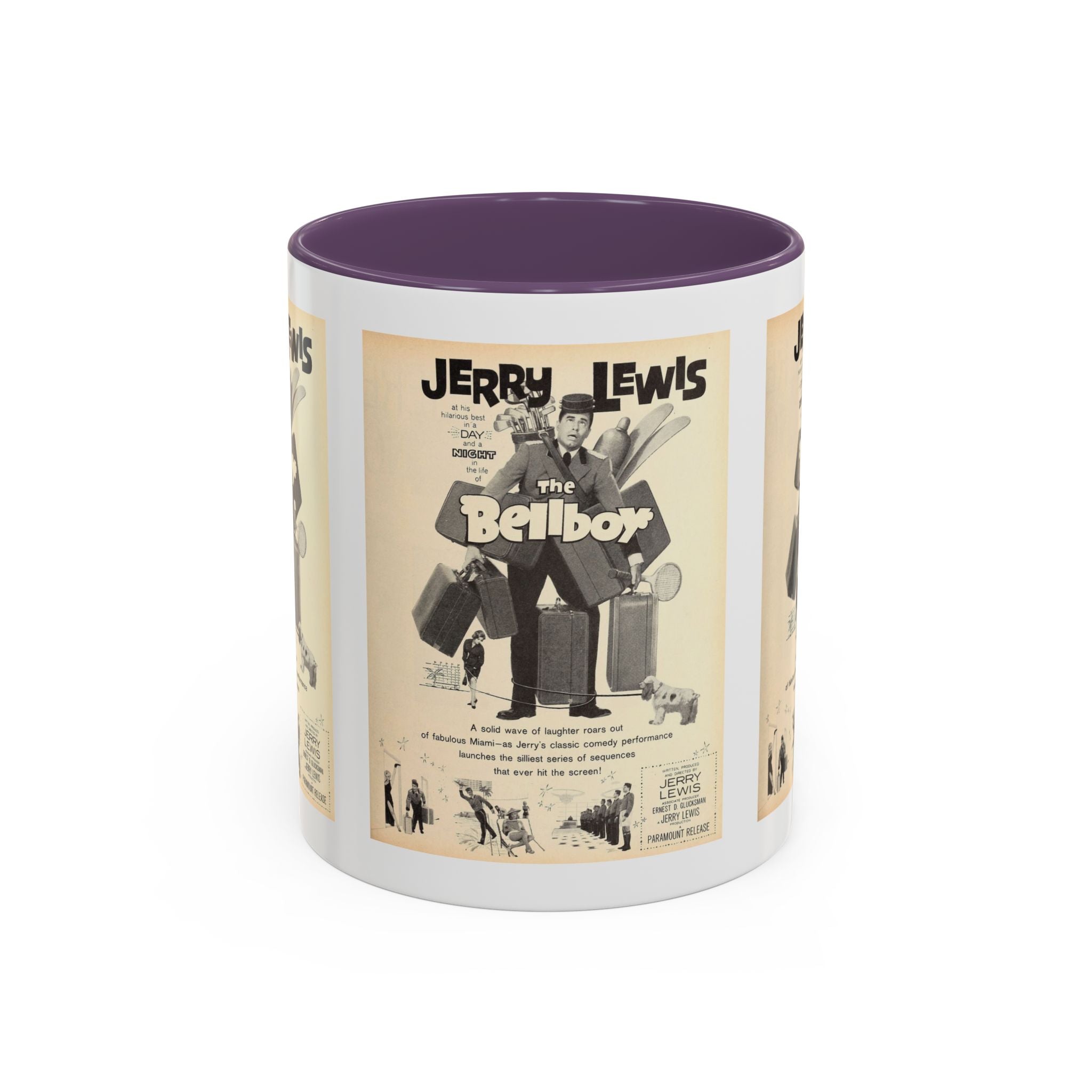 Cult Classic Movie Poster Art Accent Coffee Mug (11, 15oz) - The Bellboy 1960 - POPvault