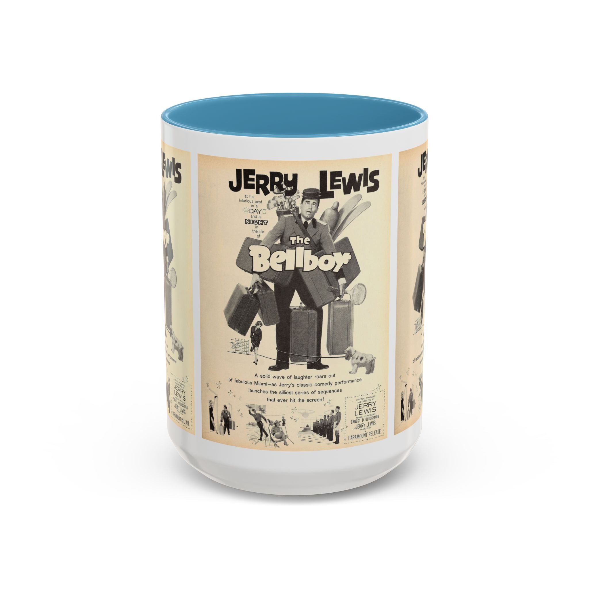 Cult Classic Movie Poster Art Accent Coffee Mug (11, 15oz) - The Bellboy 1960 - POPvault