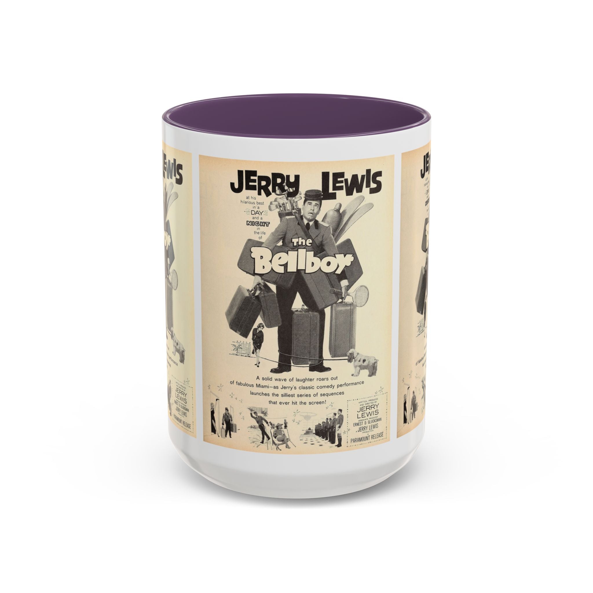 Cult Classic Movie Poster Art Accent Coffee Mug (11, 15oz) - The Bellboy 1960 - POPvault