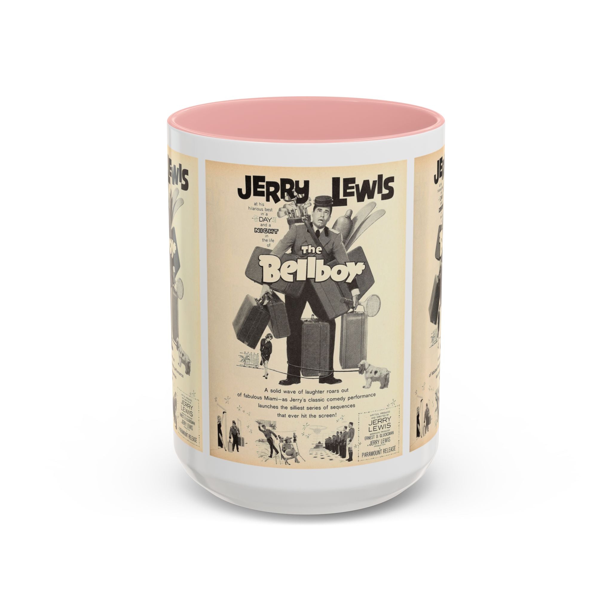 Cult Classic Movie Poster Art Accent Coffee Mug (11, 15oz) - The Bellboy 1960 - POPvault