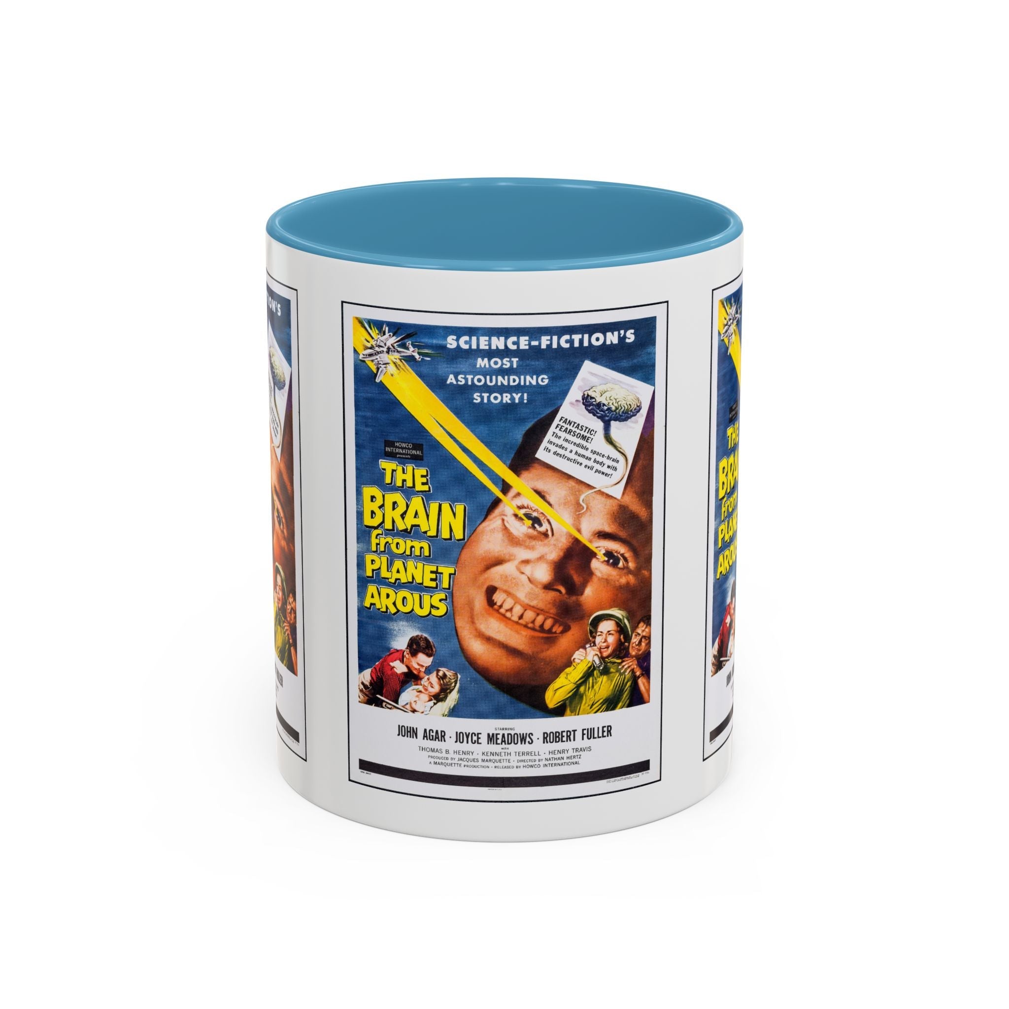 Cult Classic Movie Poster Art Accent Coffee Mug (11, 15oz) - The Brain From Planet Arous 1957 - POPvault
