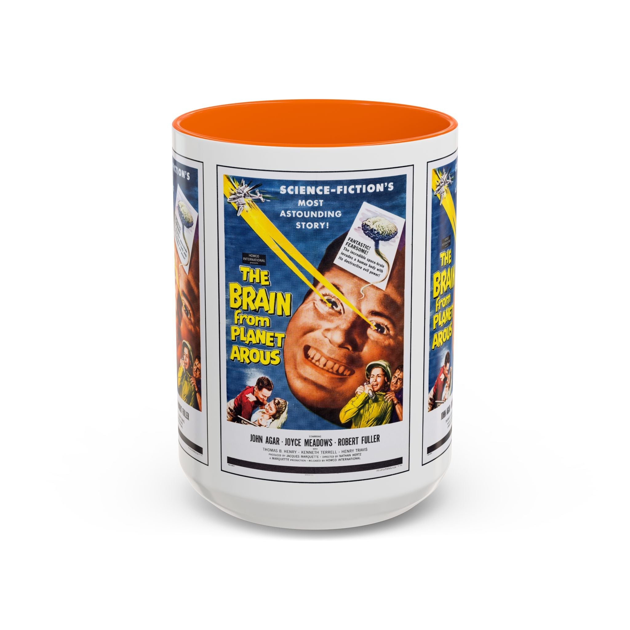 Cult Classic Movie Poster Art Accent Coffee Mug (11, 15oz) - The Brain From Planet Arous 1957 - POPvault