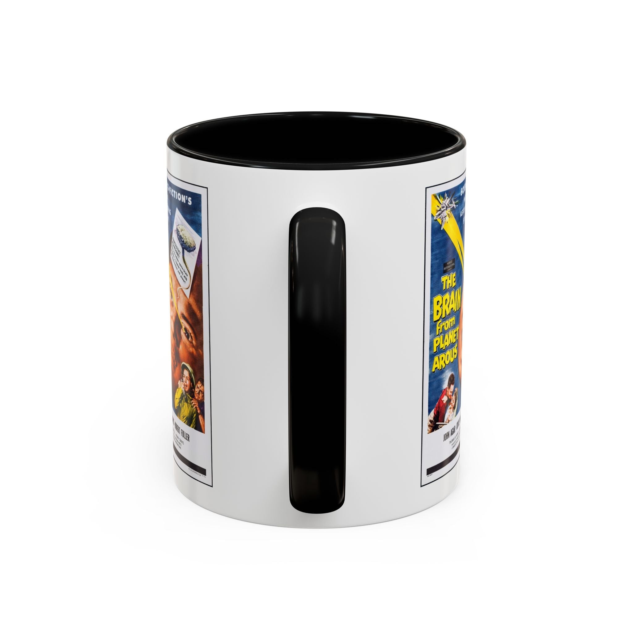 Cult Classic Movie Poster Art Accent Coffee Mug (11, 15oz) - The Brain From Planet Arous 1957 - POPvault
