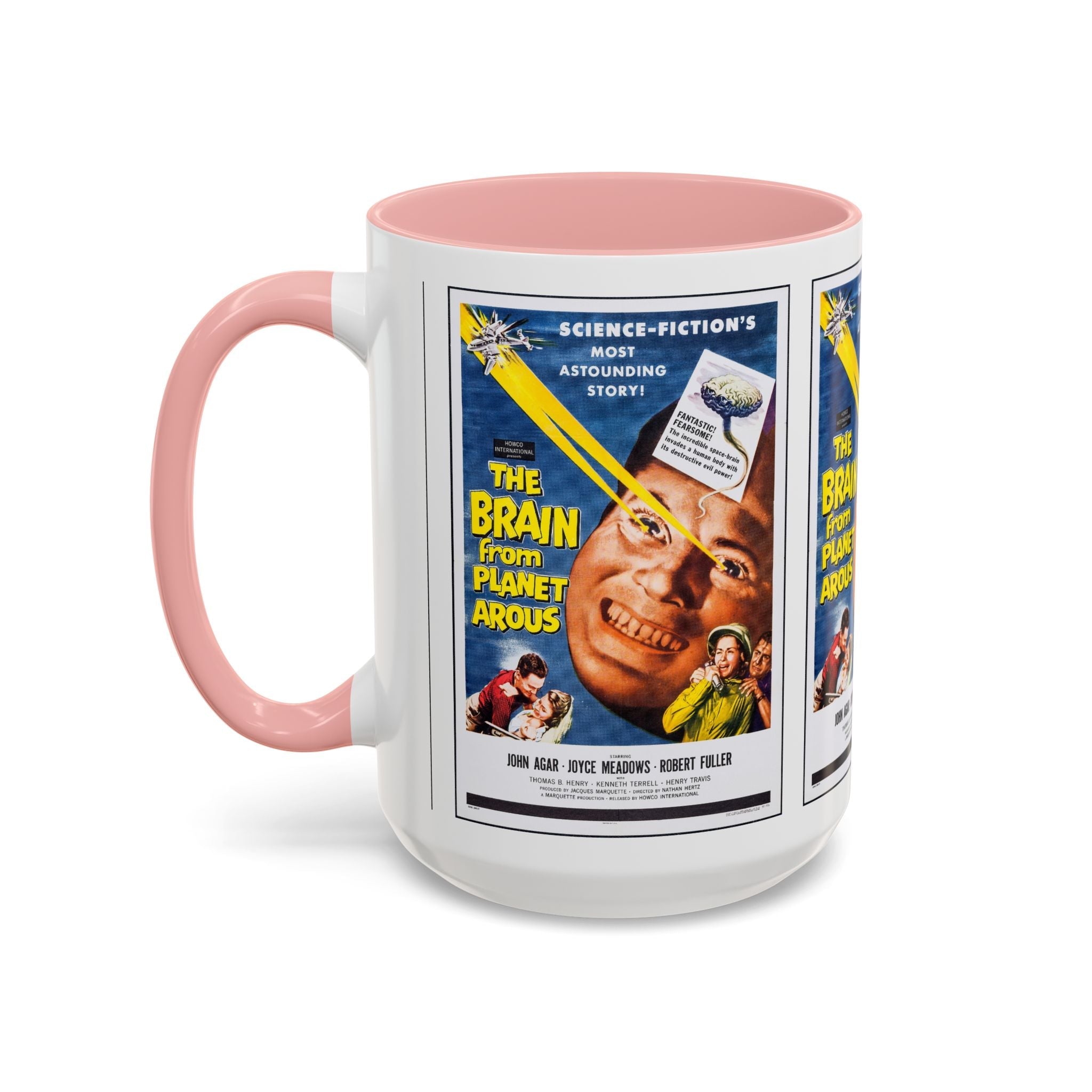 Cult Classic Movie Poster Art Accent Coffee Mug (11, 15oz) - The Brain From Planet Arous 1957 - POPvault