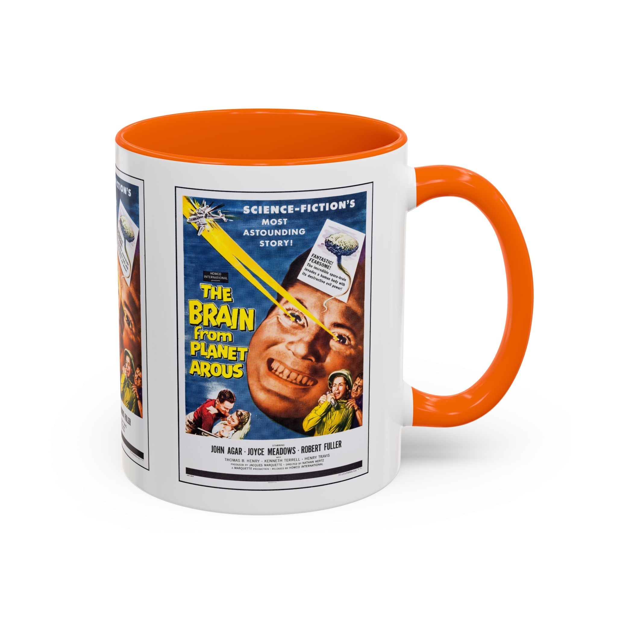 Cult Classic Movie Poster Art Accent Coffee Mug (11, 15oz) - The Brain From Planet Arous 1957 - POPvault