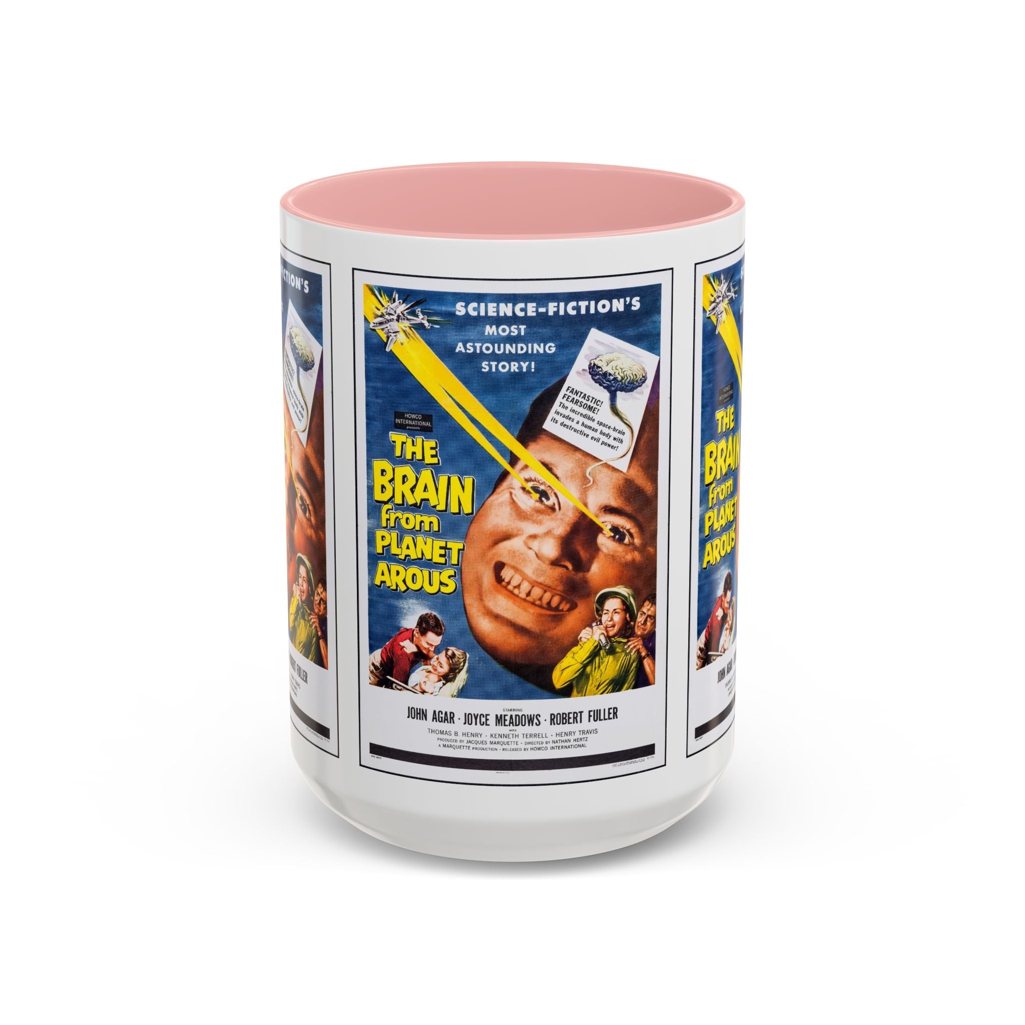 Cult Classic Movie Poster Art Accent Coffee Mug (11, 15oz) - The Brain From Planet Arous 1957 - POPvault