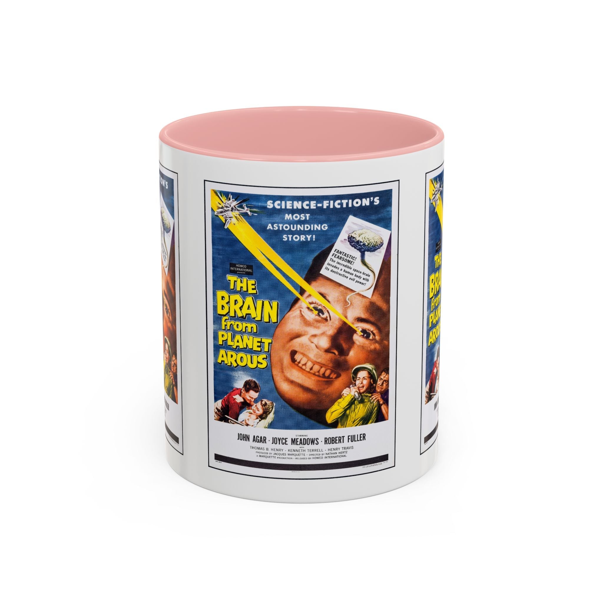 Cult Classic Movie Poster Art Accent Coffee Mug (11, 15oz) - The Brain From Planet Arous 1957 - POPvault