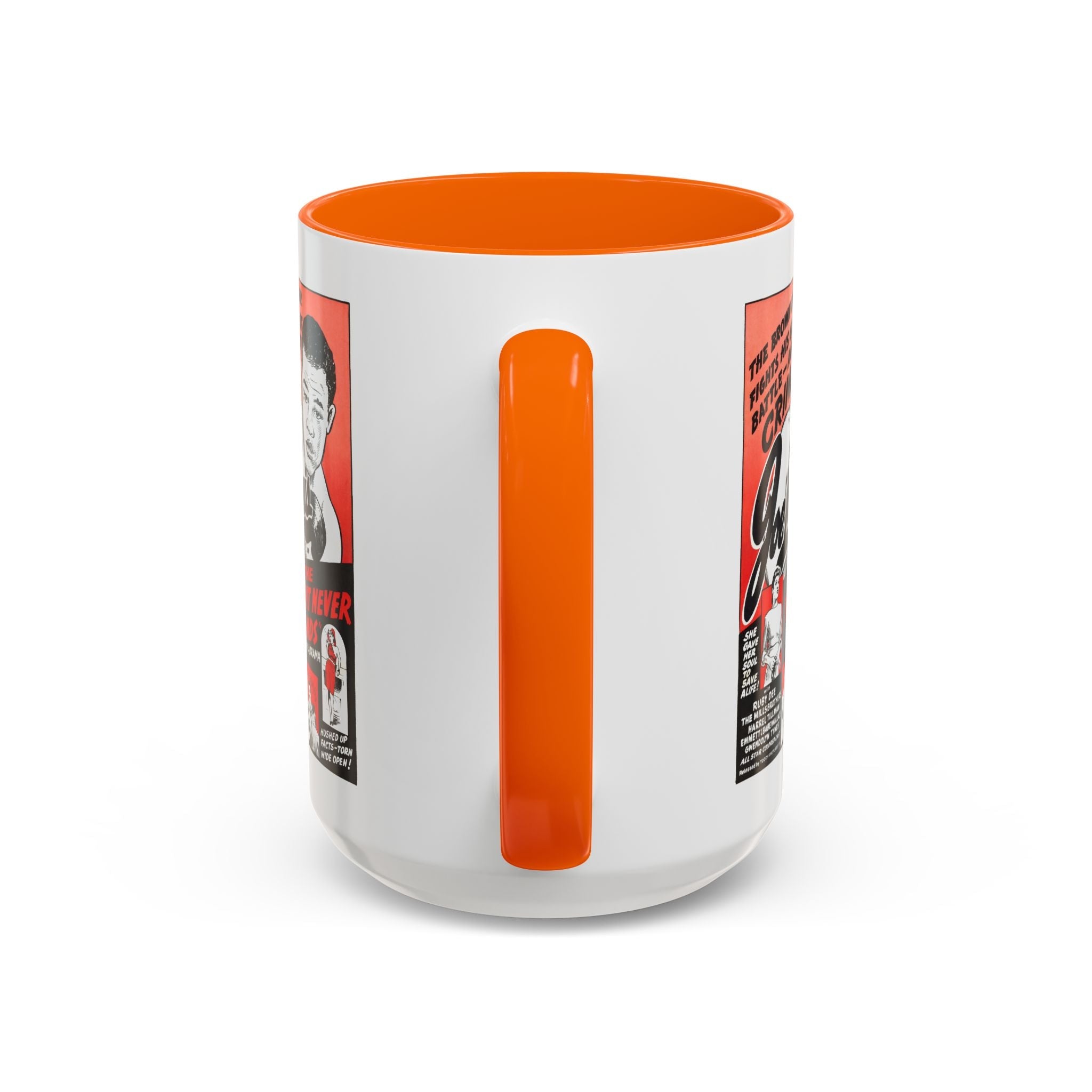 Cult Classic Movie Poster Art Accent Coffee Mug (11, 15oz) - The Fight Never Ends | Joe Lewis 1948 - POPvault