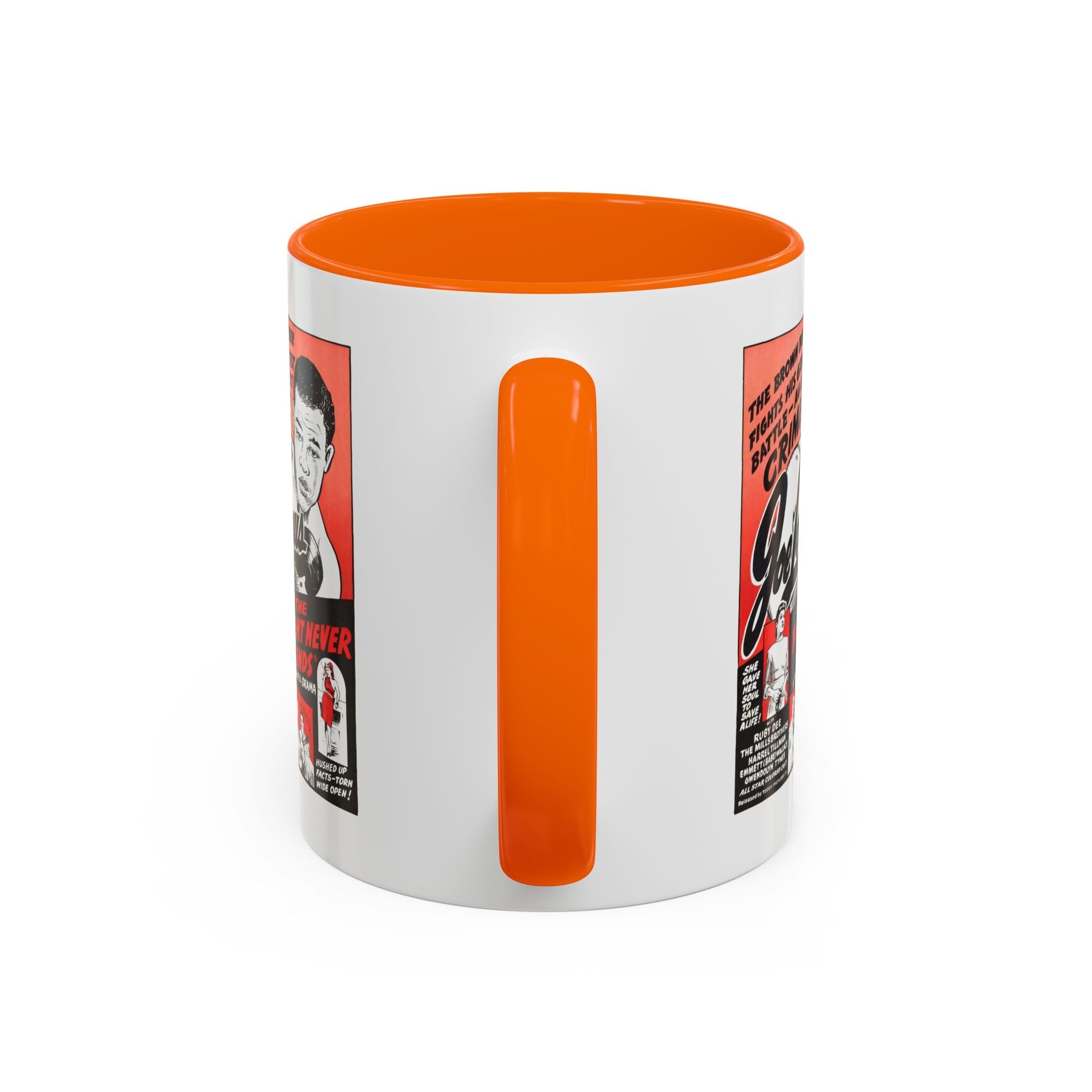 Cult Classic Movie Poster Art Accent Coffee Mug (11, 15oz) - The Fight Never Ends | Joe Lewis 1948 - POPvault