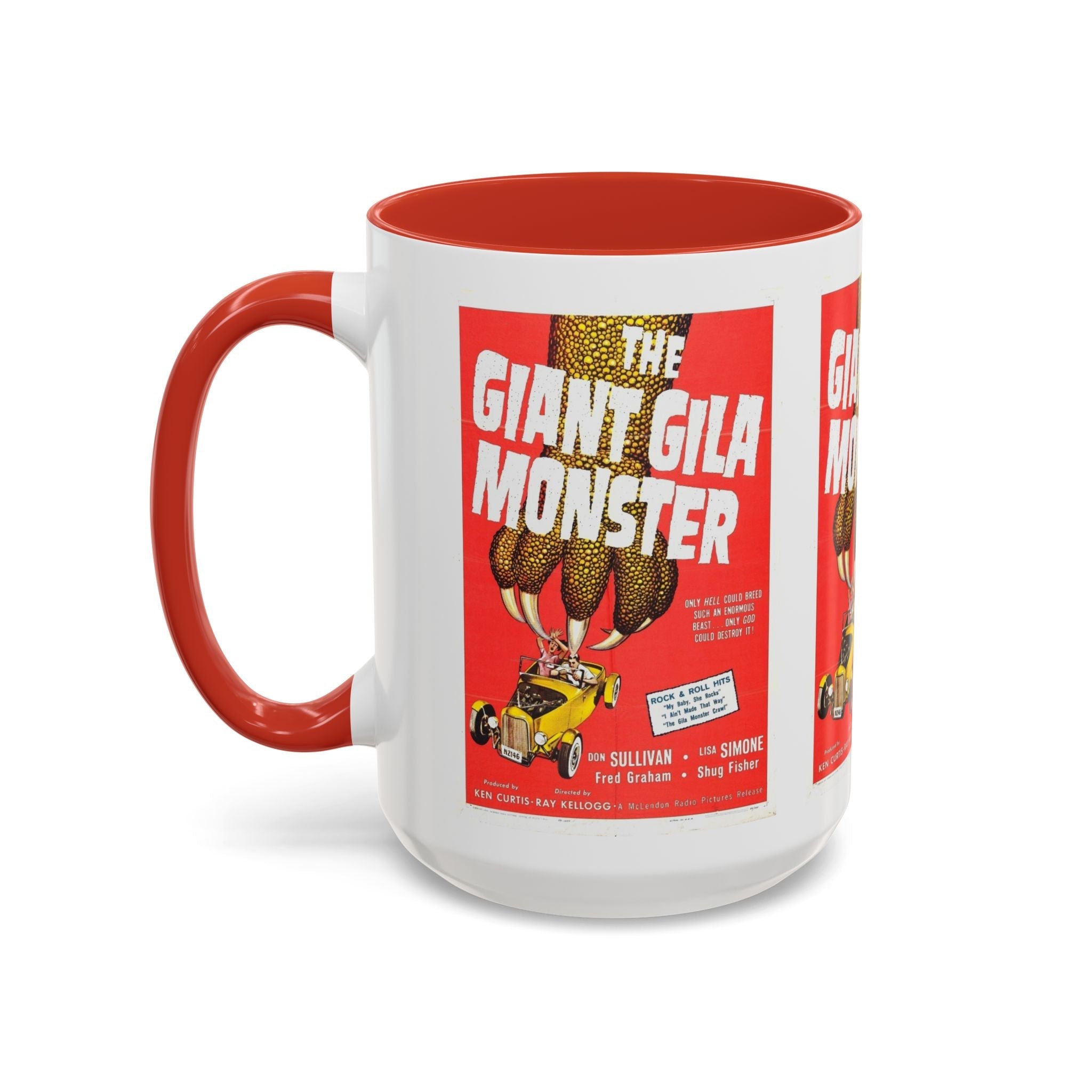 Cult Classic Movie Poster Art Accent Coffee Mug (11, 15oz) - The Giant Gila Monster 1959 - POPvault