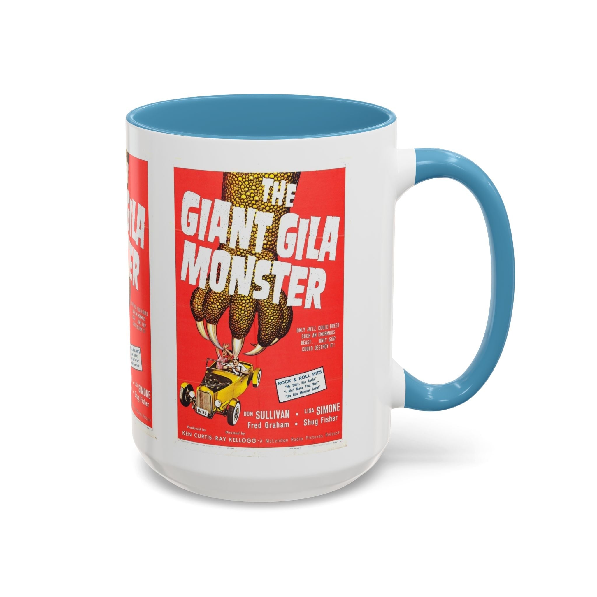 Cult Classic Movie Poster Art Accent Coffee Mug (11, 15oz) - The Giant Gila Monster 1959 - POPvault