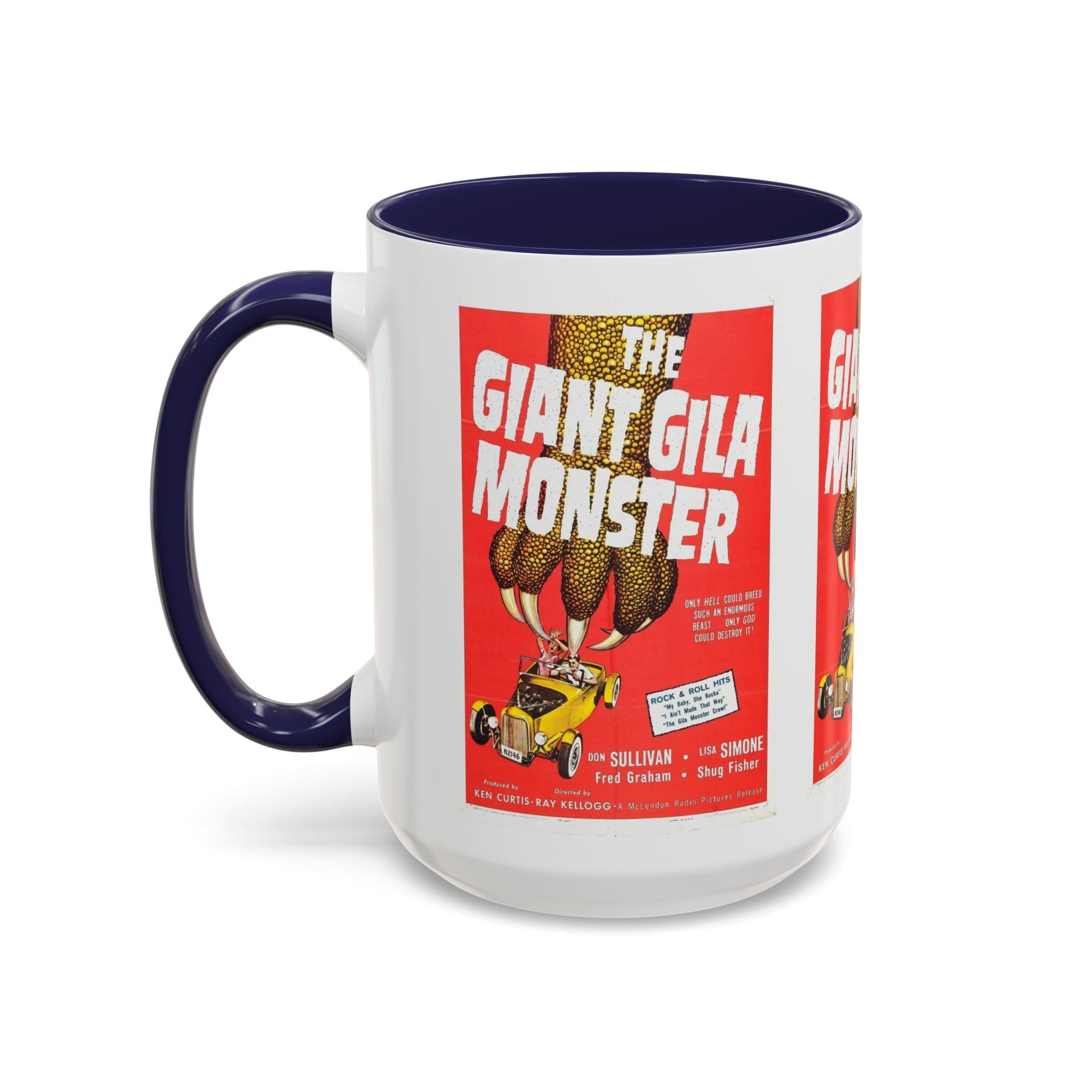 Cult Classic Movie Poster Art Accent Coffee Mug (11, 15oz) - The Giant Gila Monster 1959 - POPvault