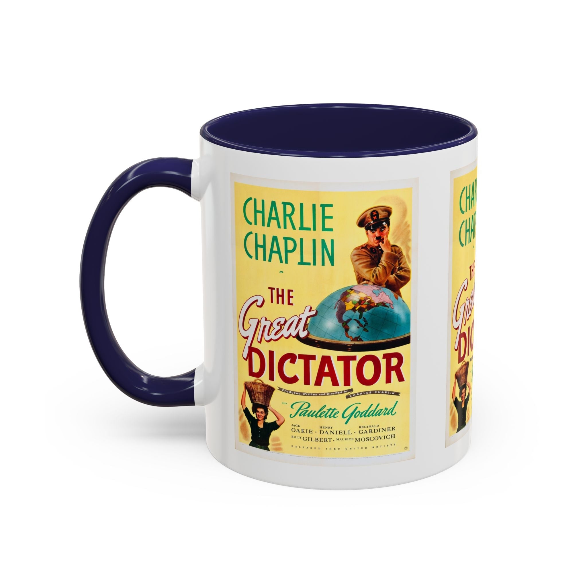 Cult Classic Movie Poster Art Accent Coffee Mug (11, 15oz) - The Great Dictator 1940 - POPvault