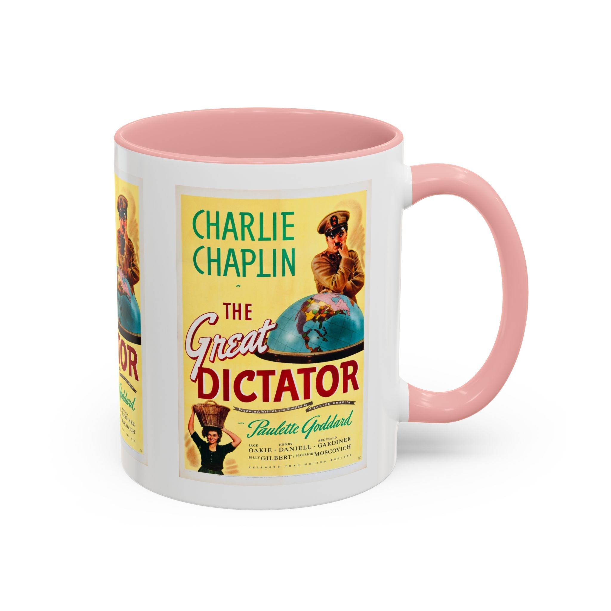 Cult Classic Movie Poster Art Accent Coffee Mug (11, 15oz) - The Great Dictator 1940 - POPvault