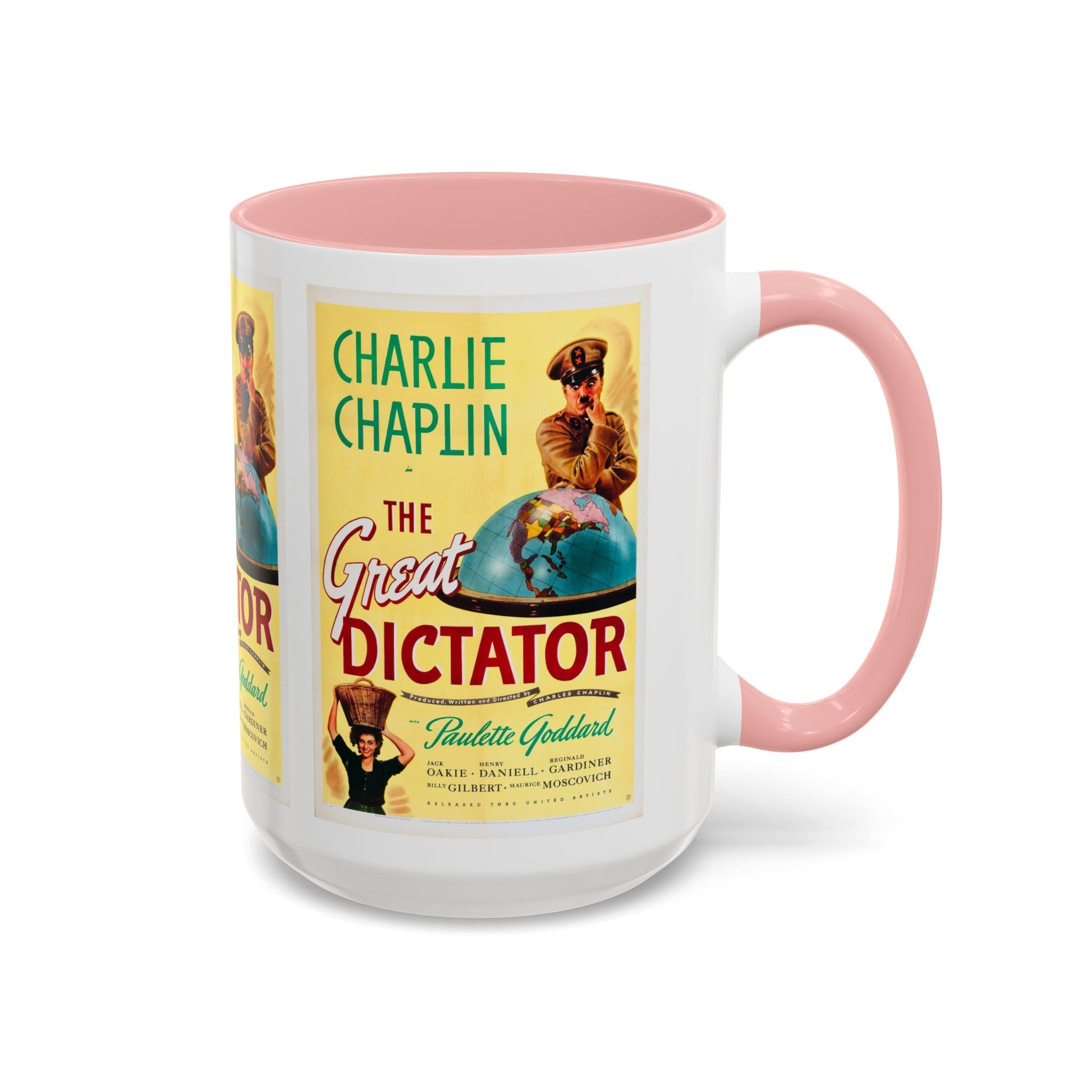Cult Classic Movie Poster Art Accent Coffee Mug (11, 15oz) - The Great Dictator 1940 - POPvault