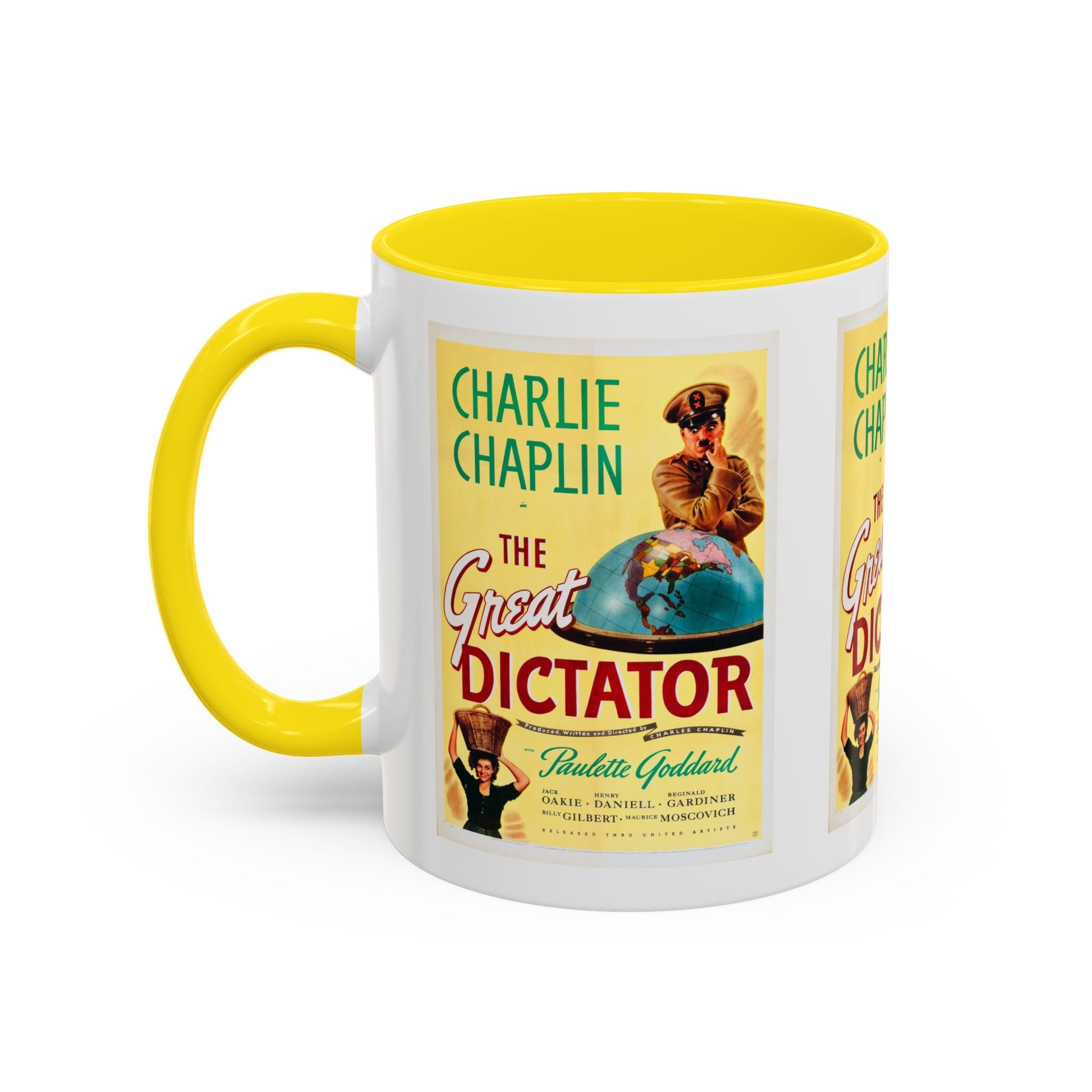 Cult Classic Movie Poster Art Accent Coffee Mug (11, 15oz) - The Great Dictator 1940 - POPvault