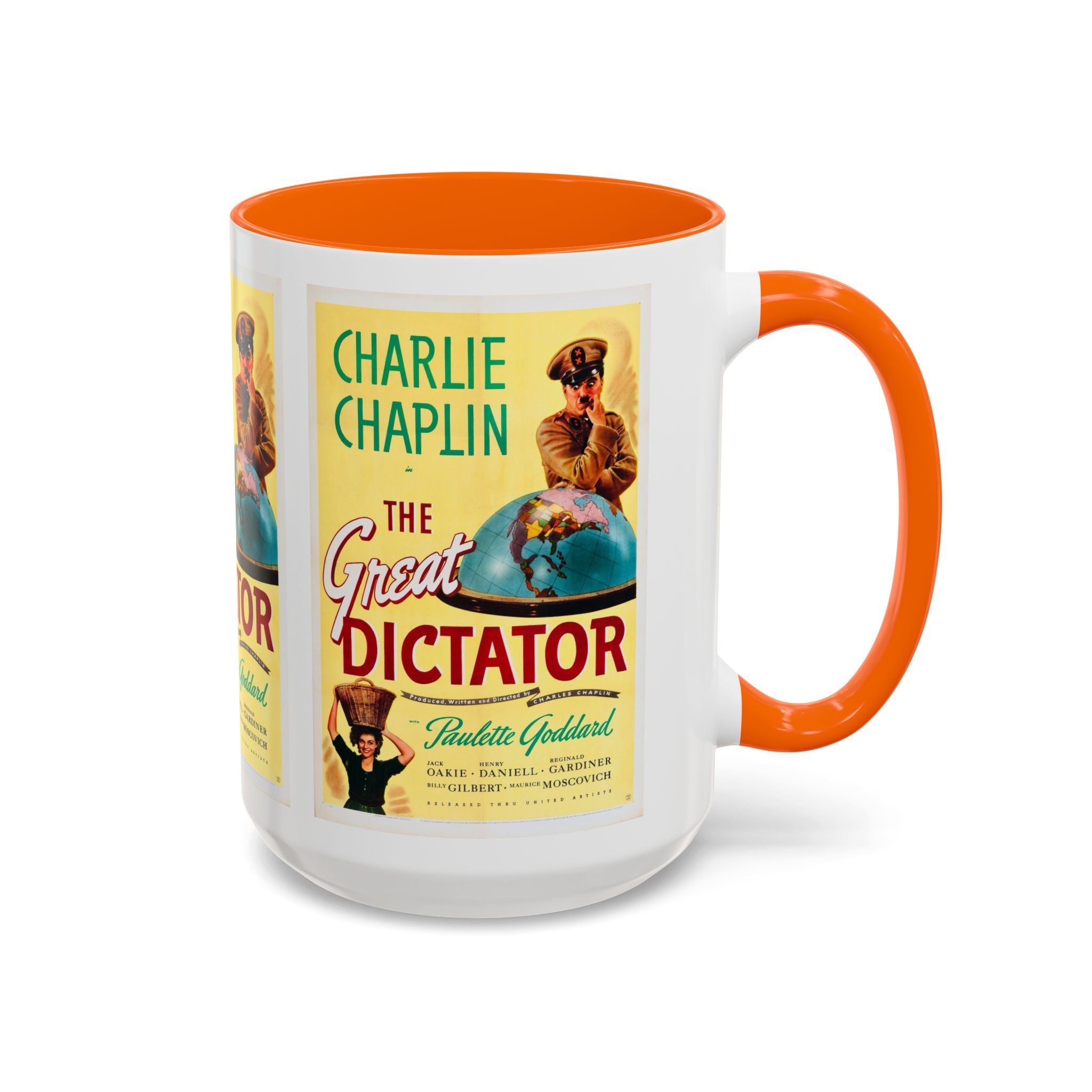 Cult Classic Movie Poster Art Accent Coffee Mug (11, 15oz) - The Great Dictator 1940 - POPvault