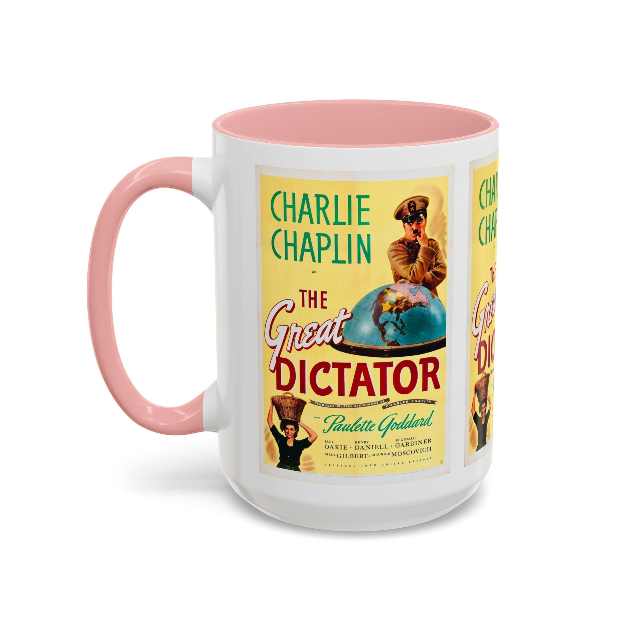 Cult Classic Movie Poster Art Accent Coffee Mug (11, 15oz) - The Great Dictator 1940 - POPvault